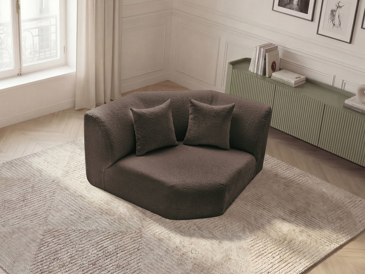 Bobochic Anda Sofa 2-Sitzer Chenille Braun