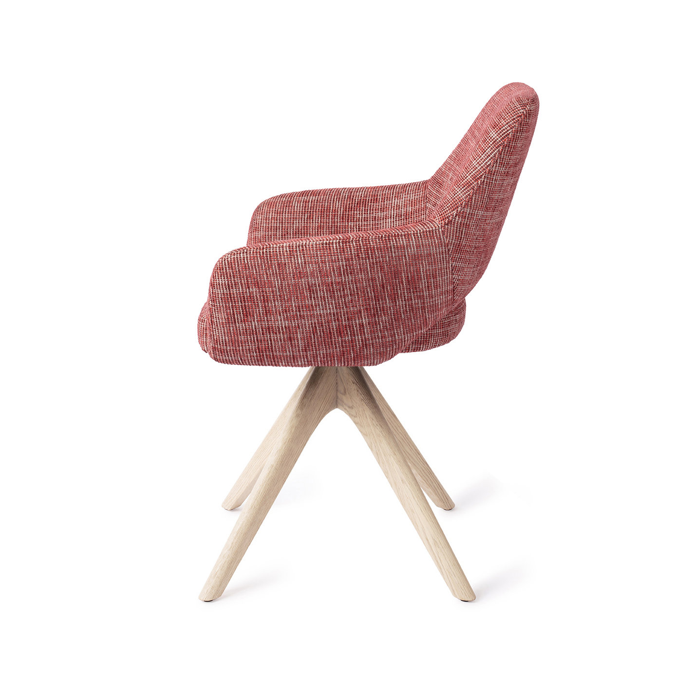 Jesper Home Esszimmerstuhl Yanai Berry Bars Revolve Eiche gebleicht