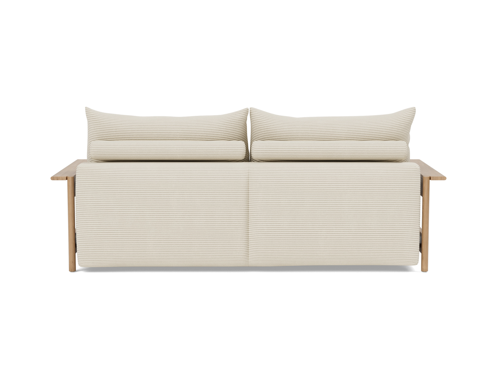 Schlafsofa Malloy Wood Kord Corduroy 594-Ivory