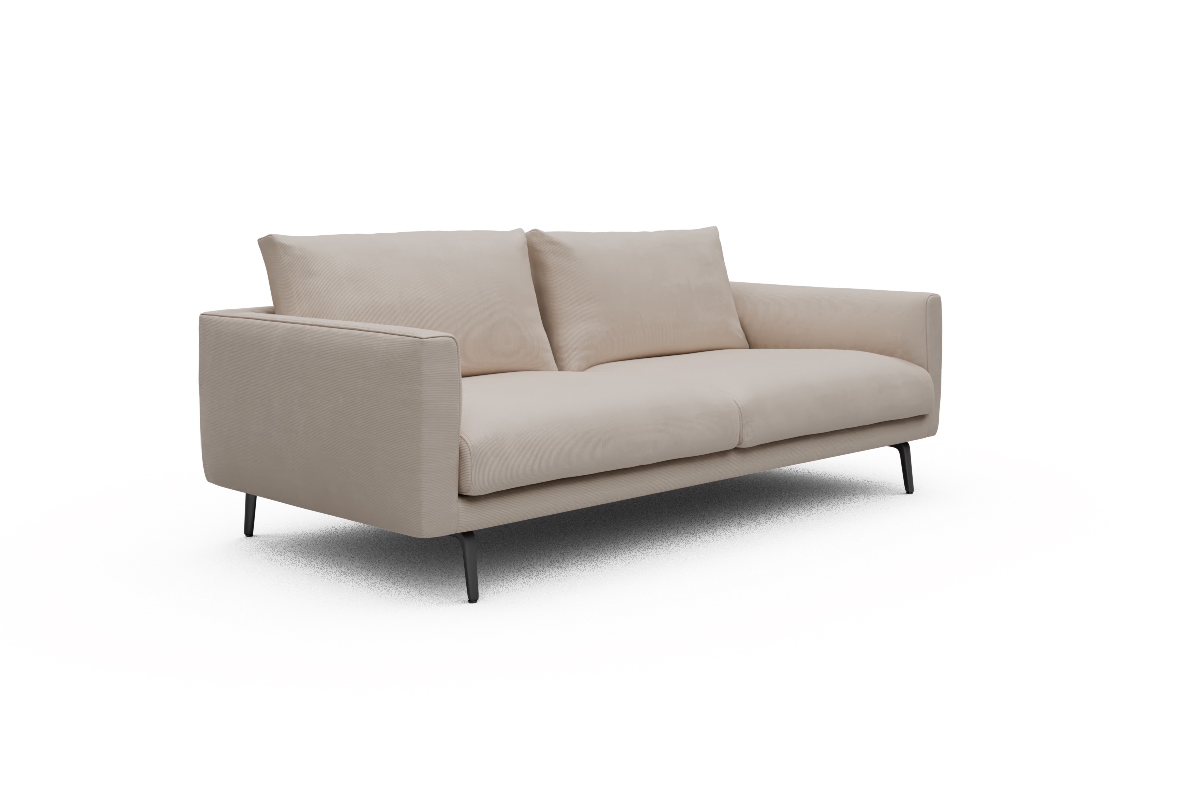 Sofa Karl 3-Sitzer Cordufine-Off-White