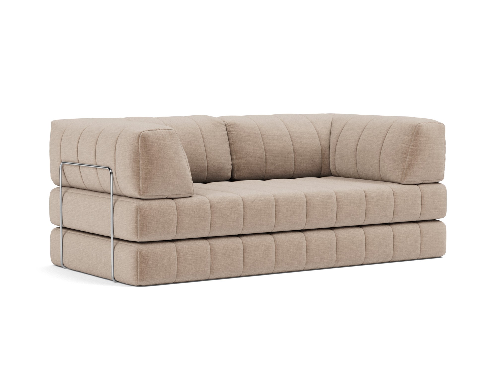 Schlafsofa CozyPad mit Armlehnen Chenille Esina 417-Mocha