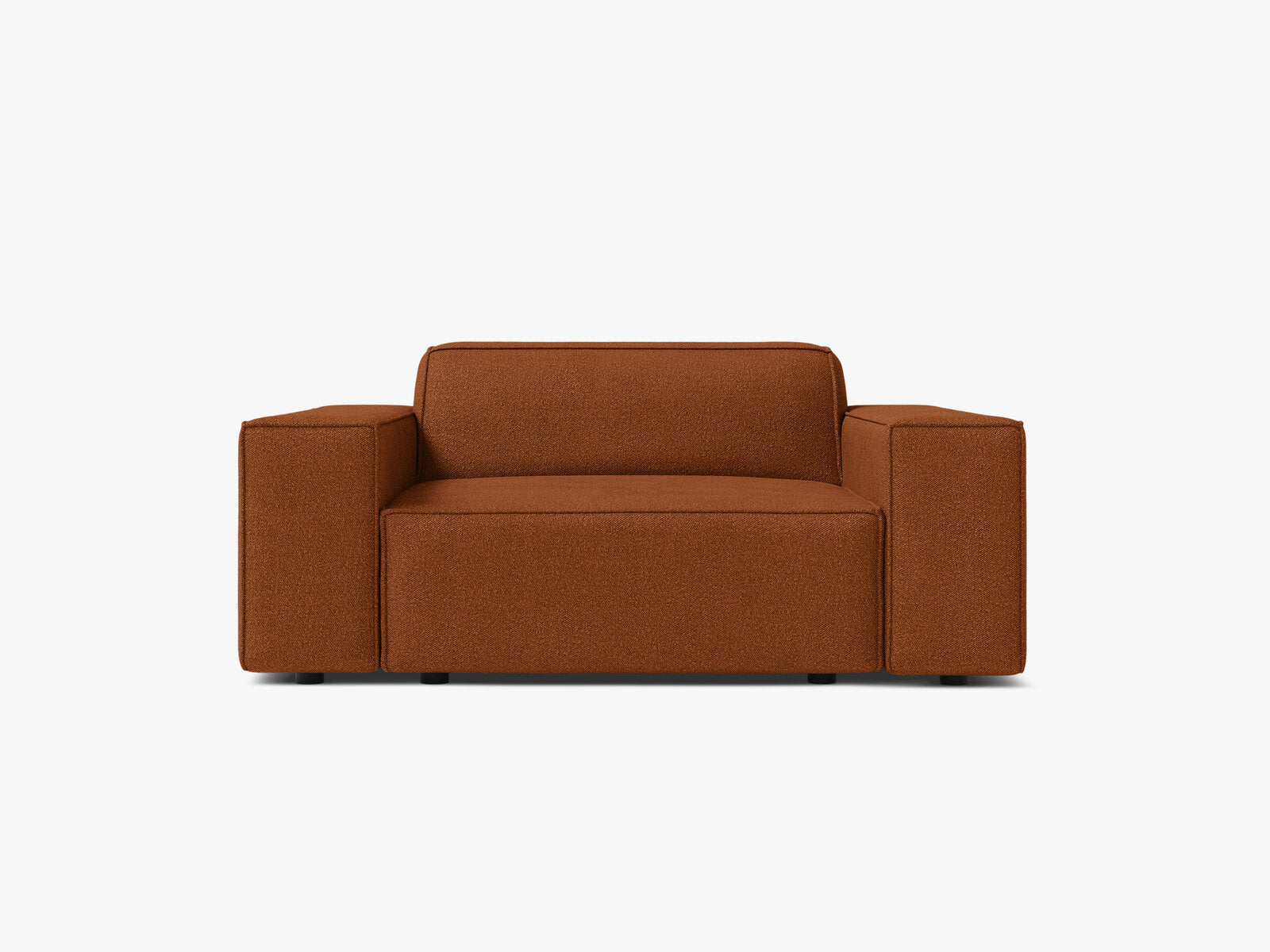 Micadoni Sessel Jodie 1-Sitzer Boucle Baloo Terrakotta