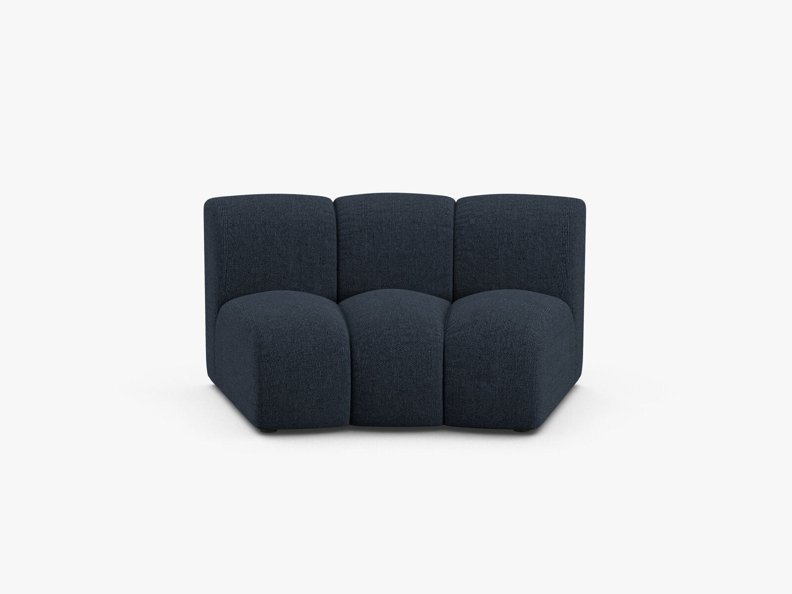 Micadoni Modul Armlos Lupine 1-Sitzer Large Chenille Eden Marineblau