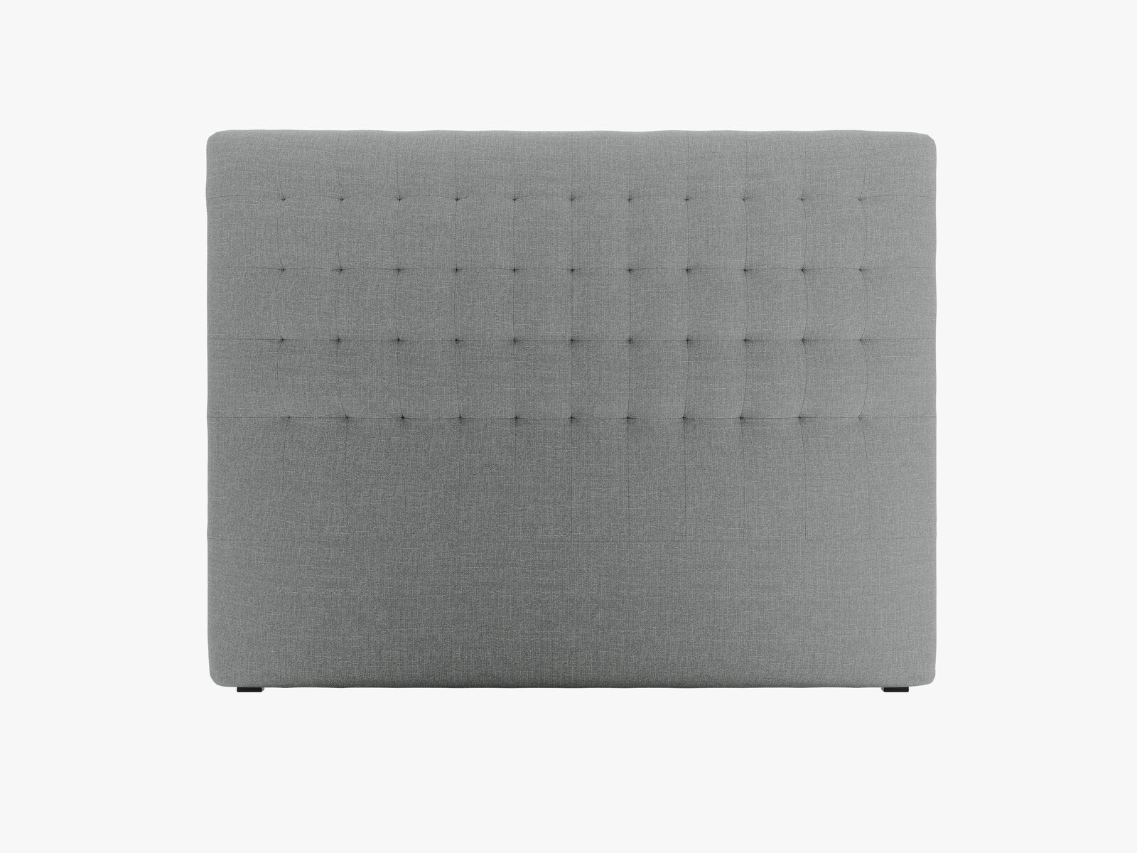 Micadoni Nova Samtiger Kopfteil 120 cm (H 120 cm) Strukturierter Stoff Liberty Grau 160x120