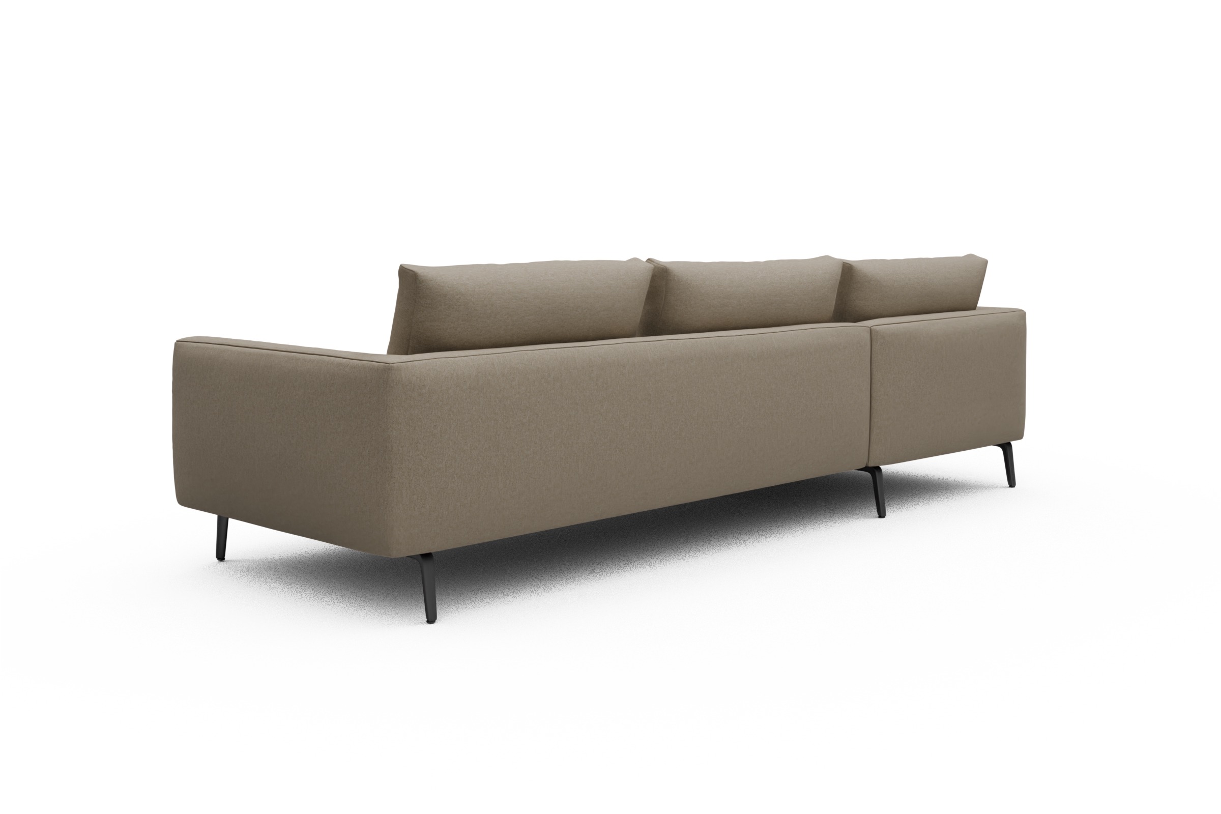 Ecksofa Karl Chaiselongue links mit 2,5-Sitzer Satya-Natural