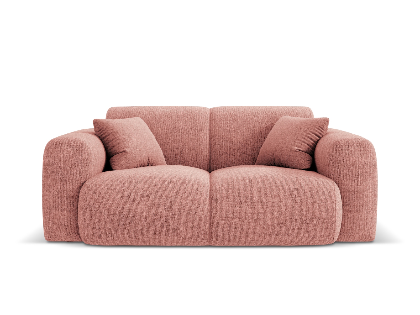 Cosmopolitan Design Sofa Nolio 2-Sitzer Chenille Haga Rosa