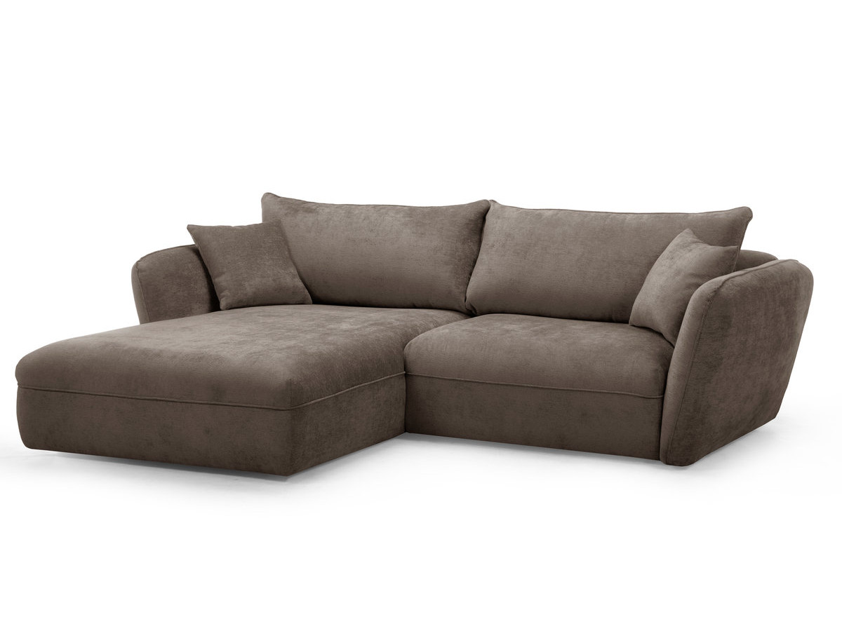 Bobochic Luigi Ecksofa Strukturstoff Taupe Ecke links
