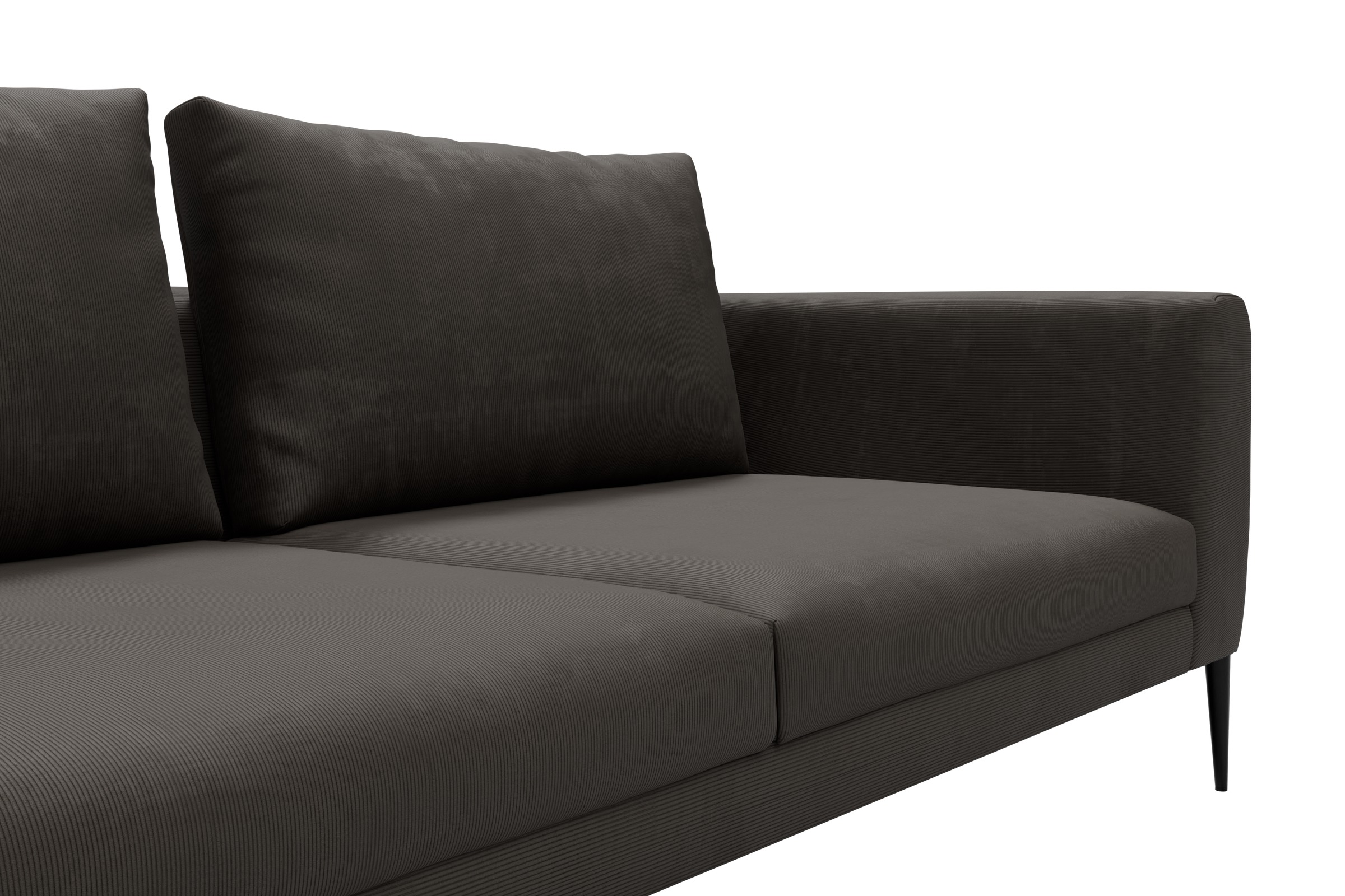 Sofa Paul 2-Sitzer Cordufine-Taupe