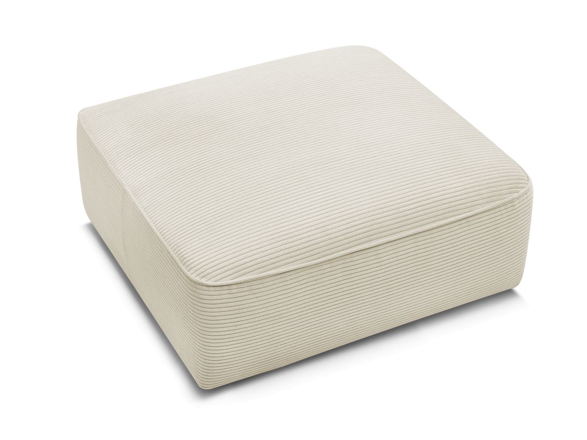 Bobochic Leopold Pouf Cordsamt Beige