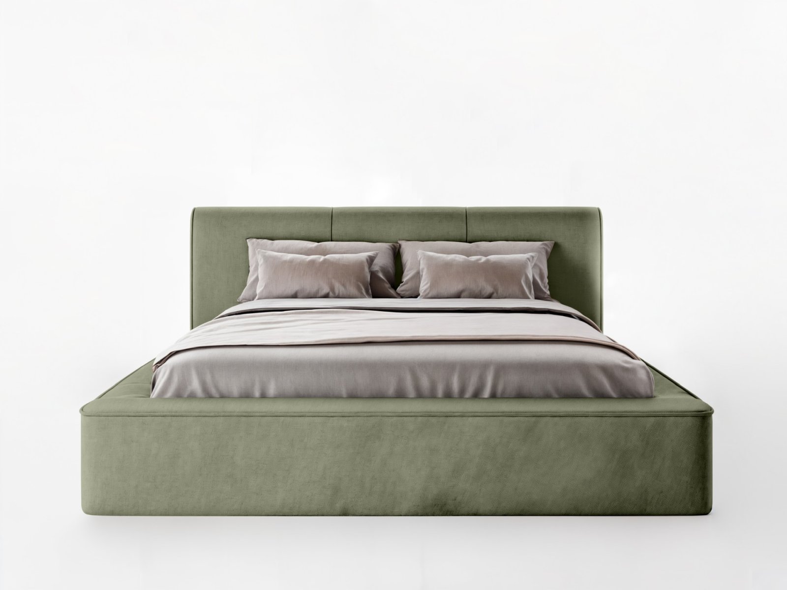 Polsterbett Tulio Chenille 160x200 mit Metallrahmen Finn 36
