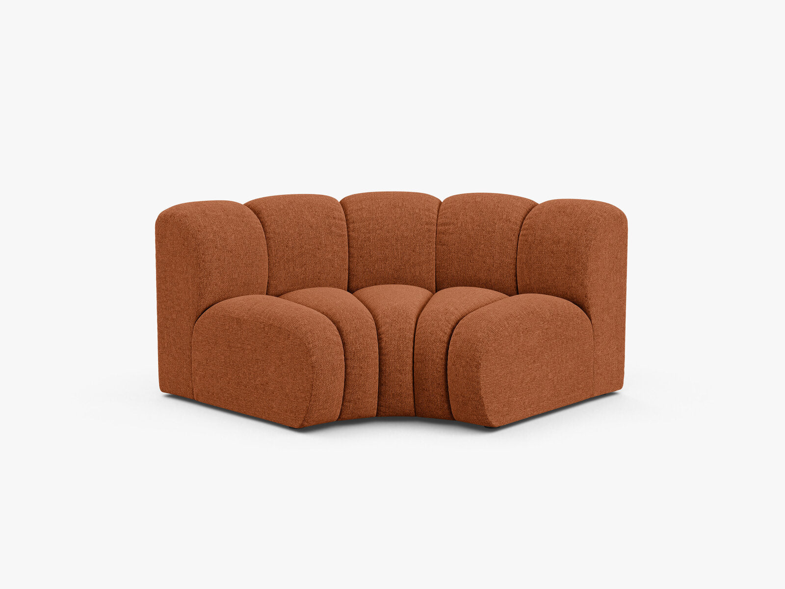 Micadoni rundes Eckmodul Lupine Chenille Eden Ziegel