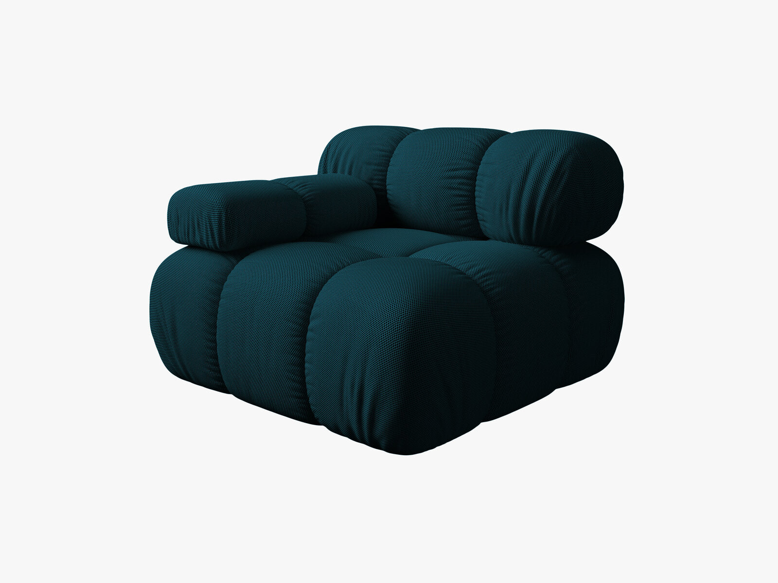 Micadoni Eckmodul Bellis Links 3D-Stoff Sonic Marineblau
