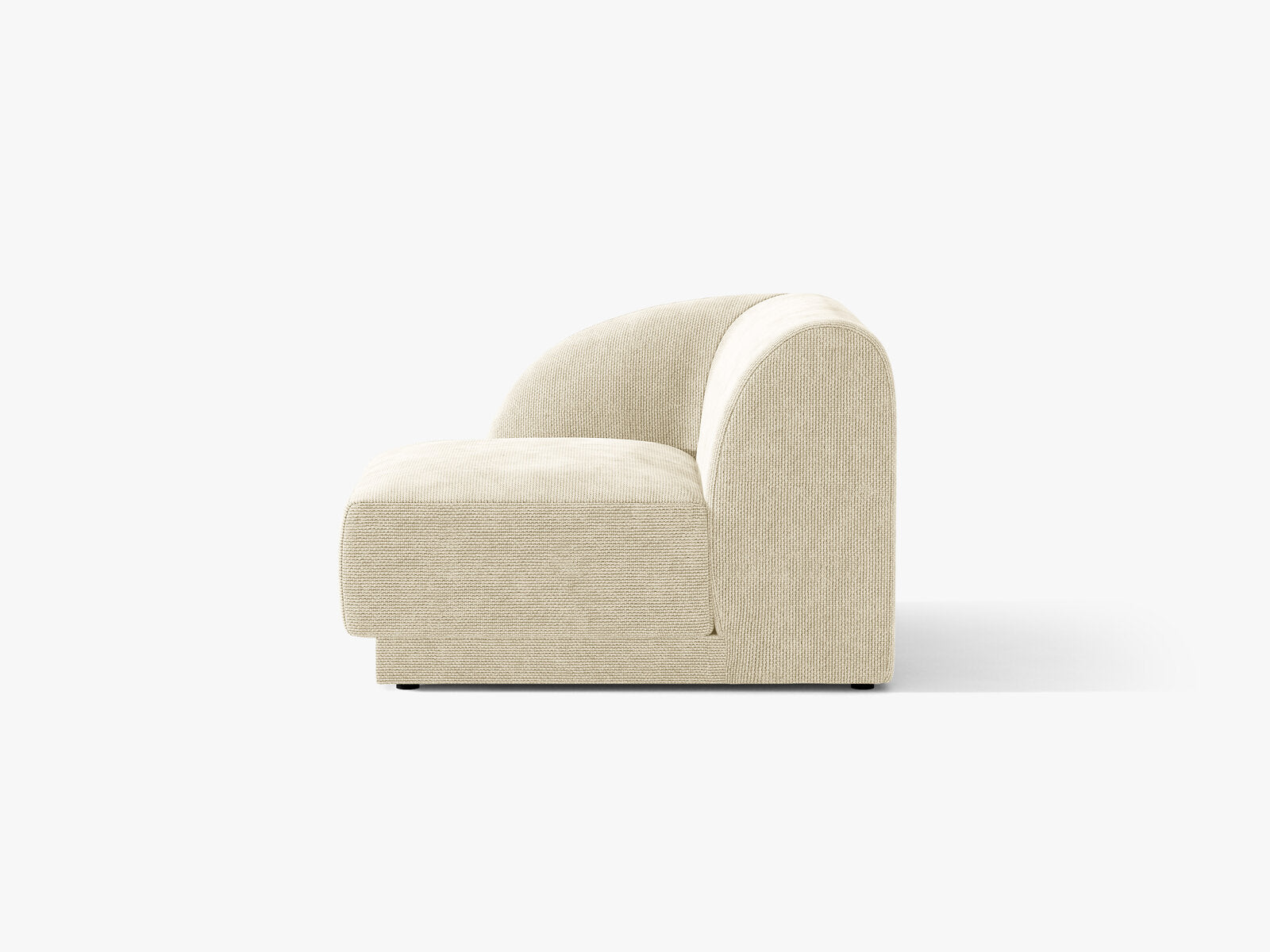 Micadoni Eckmodul Miley 1-Sitzer Links Chenille Haga Helles Beige
