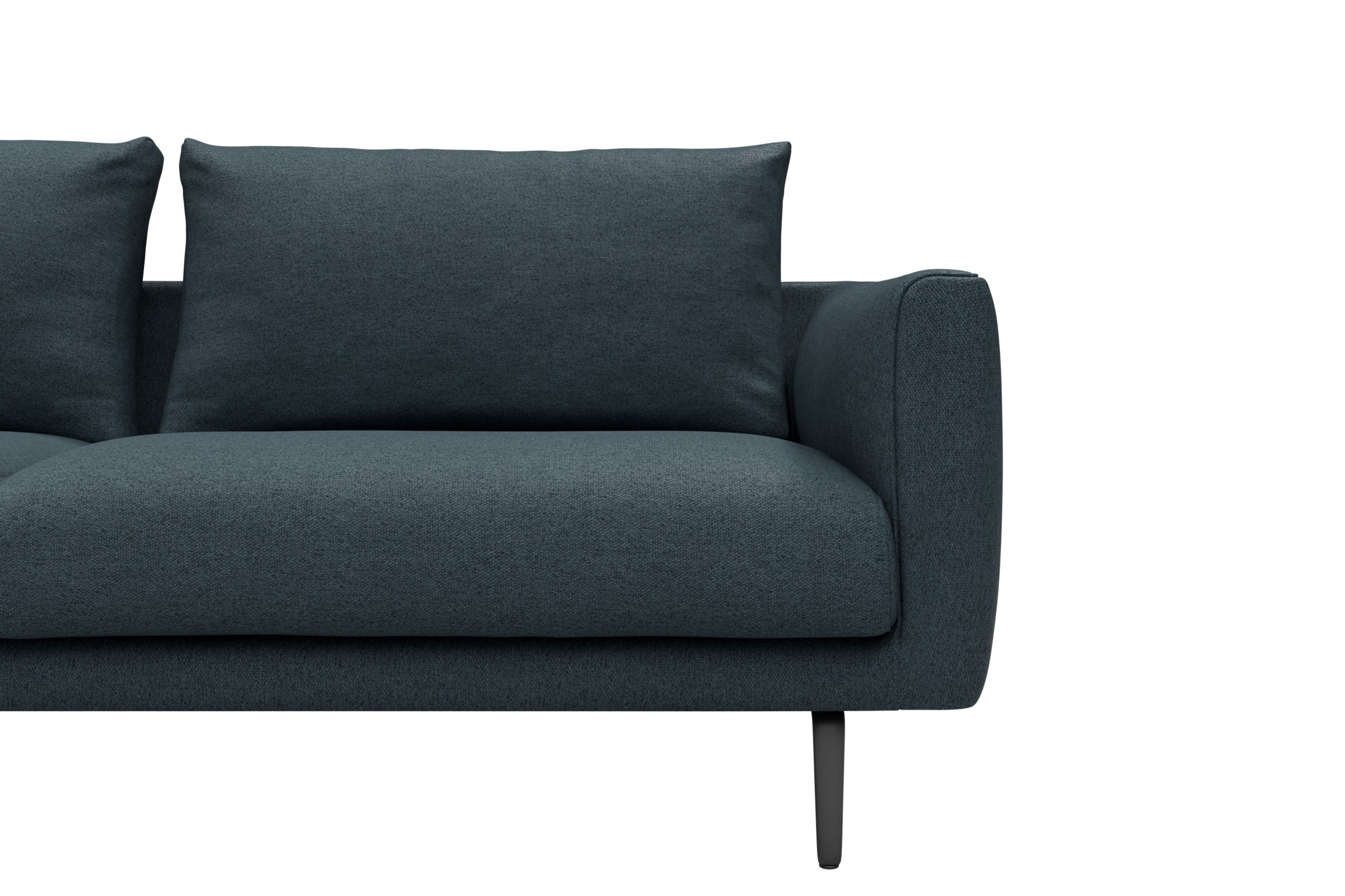 Ecksofa Karl Chaiselongue links mit 2,5-Sitzer Denari-Royal-Blue