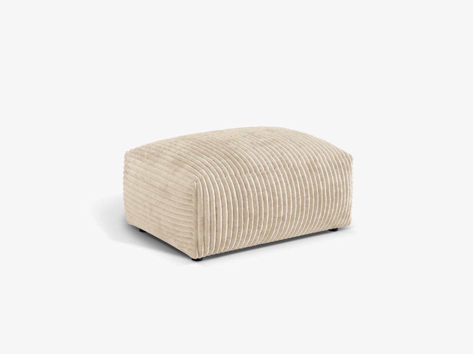 Micadoni Hocker Martina 1-Sitzer Kord Tilia Helles Beige