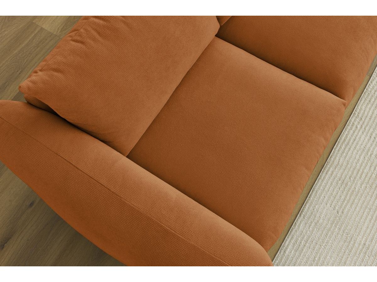 Bobochic Ernest Sofa 3-Sitzer 265 × 106 cm Stoff Orange