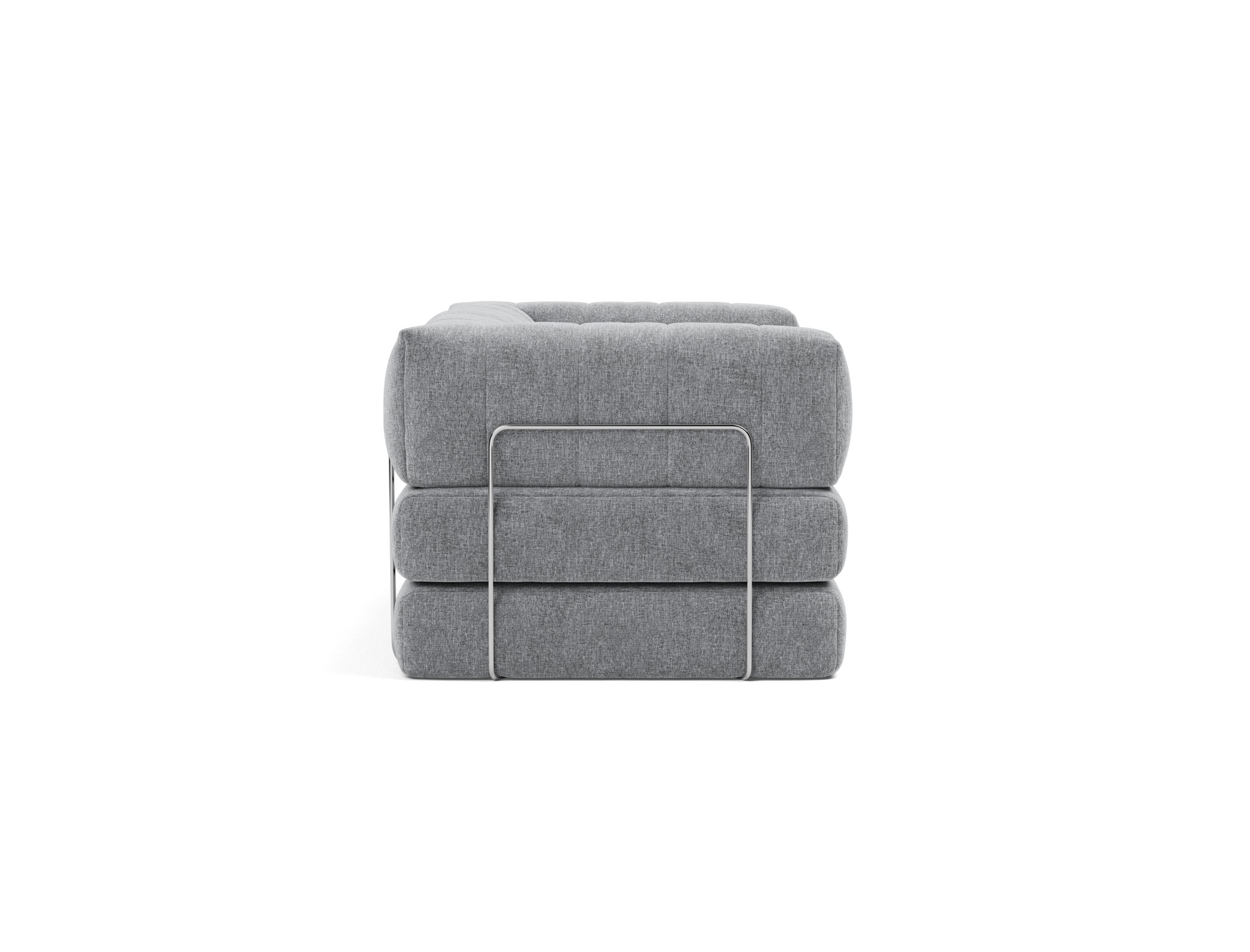 Schlafsofa CozyPad mit Armlehnen Strukturierter Stoff Twist 565-Granite