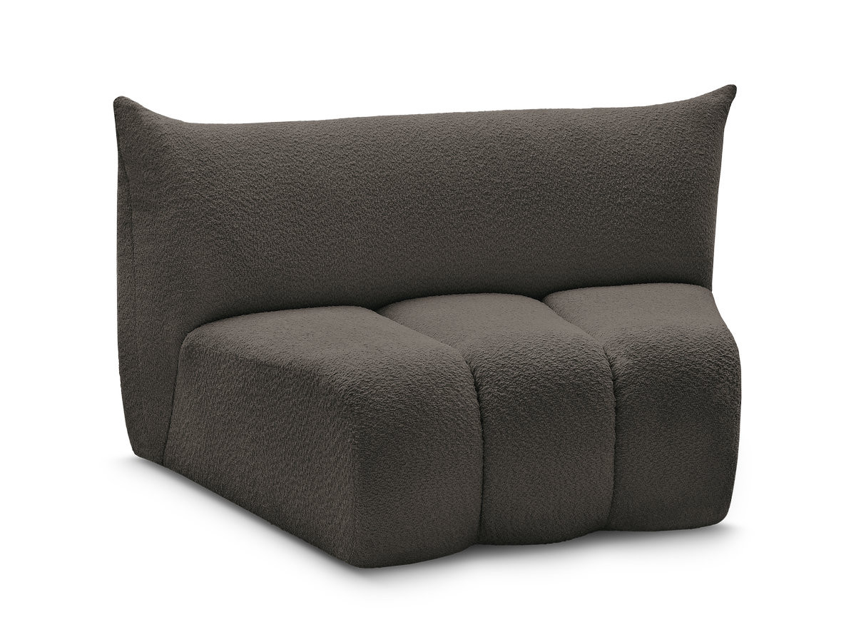 Bobochic Azra Sofamodul 1-Sitzer Bouclé-Stoff Braun