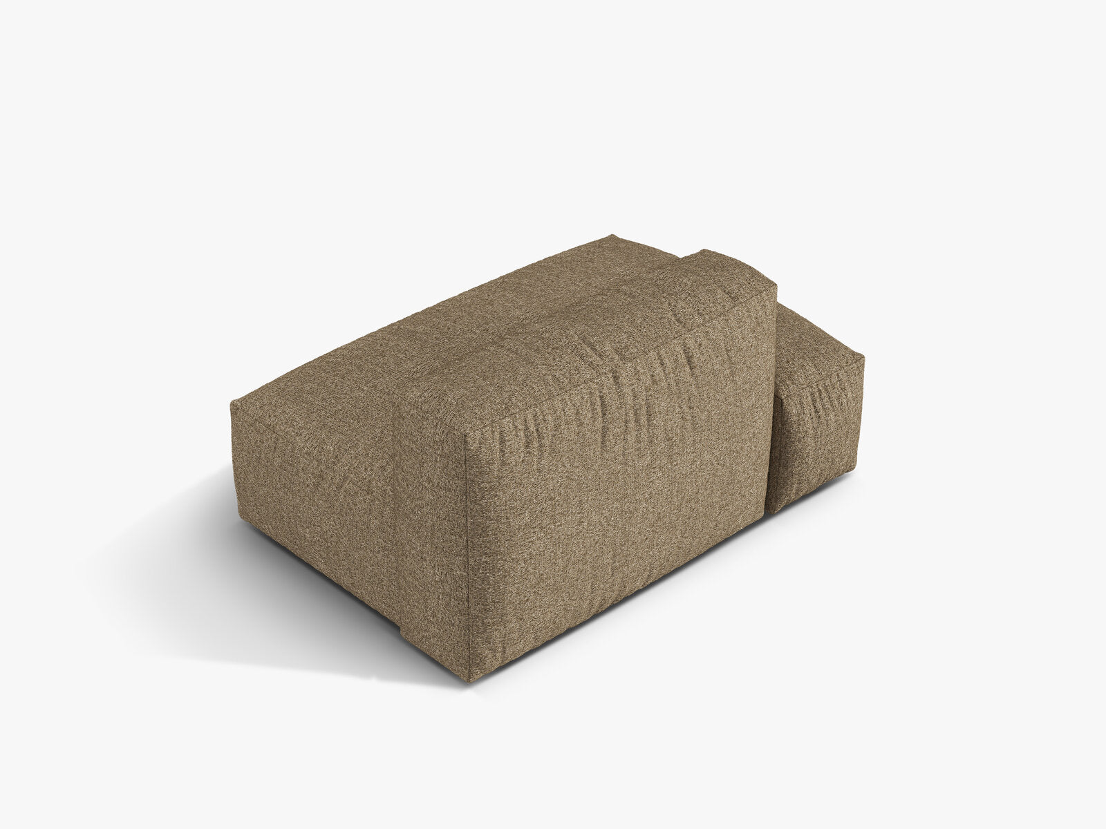 Micadoni Ecksofa-Modul Martina 1-Sitzer Links Boucle Monet Cappuccino