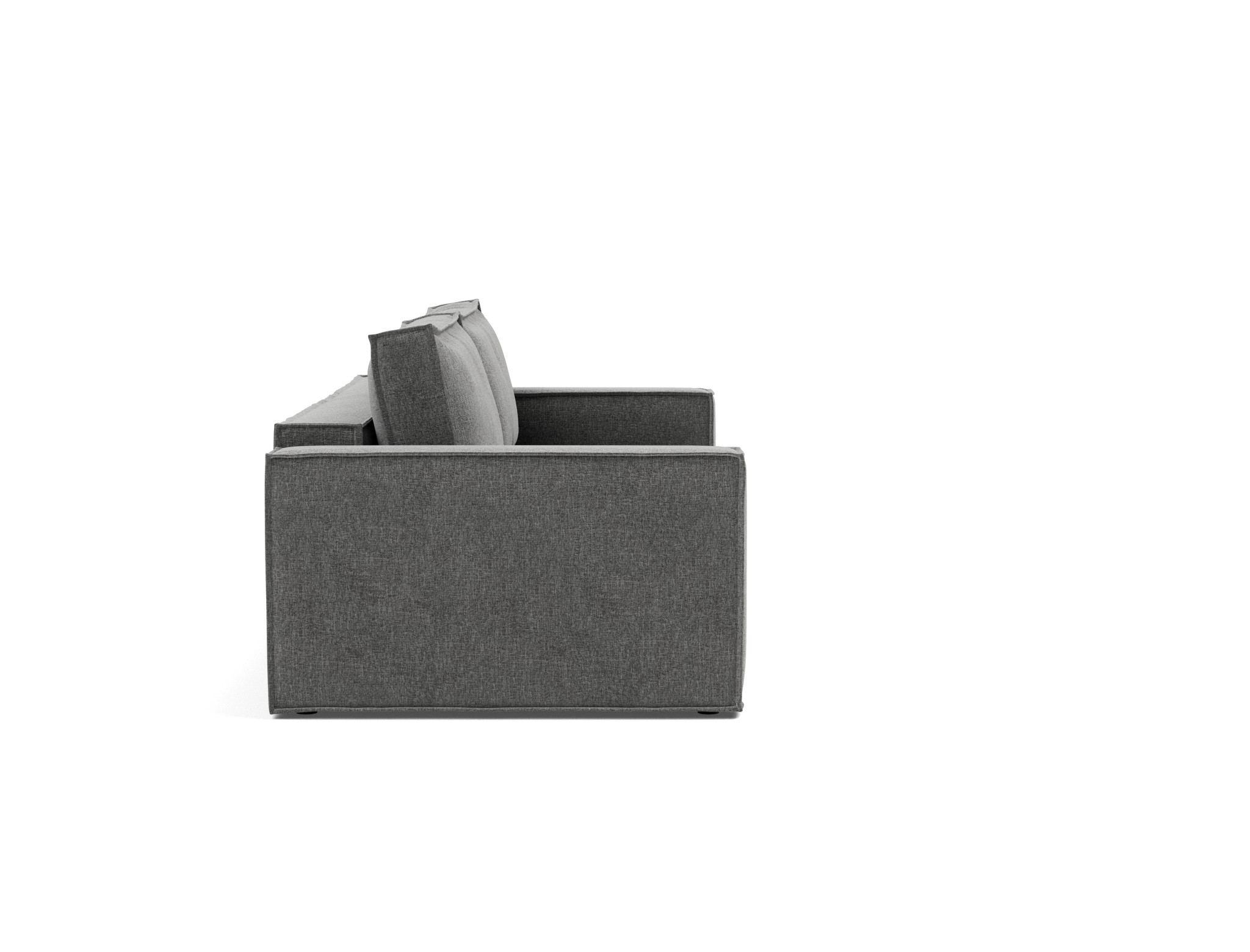Schlafsofa Newilla Strukturierter Stoff Twist 563-Charcoal