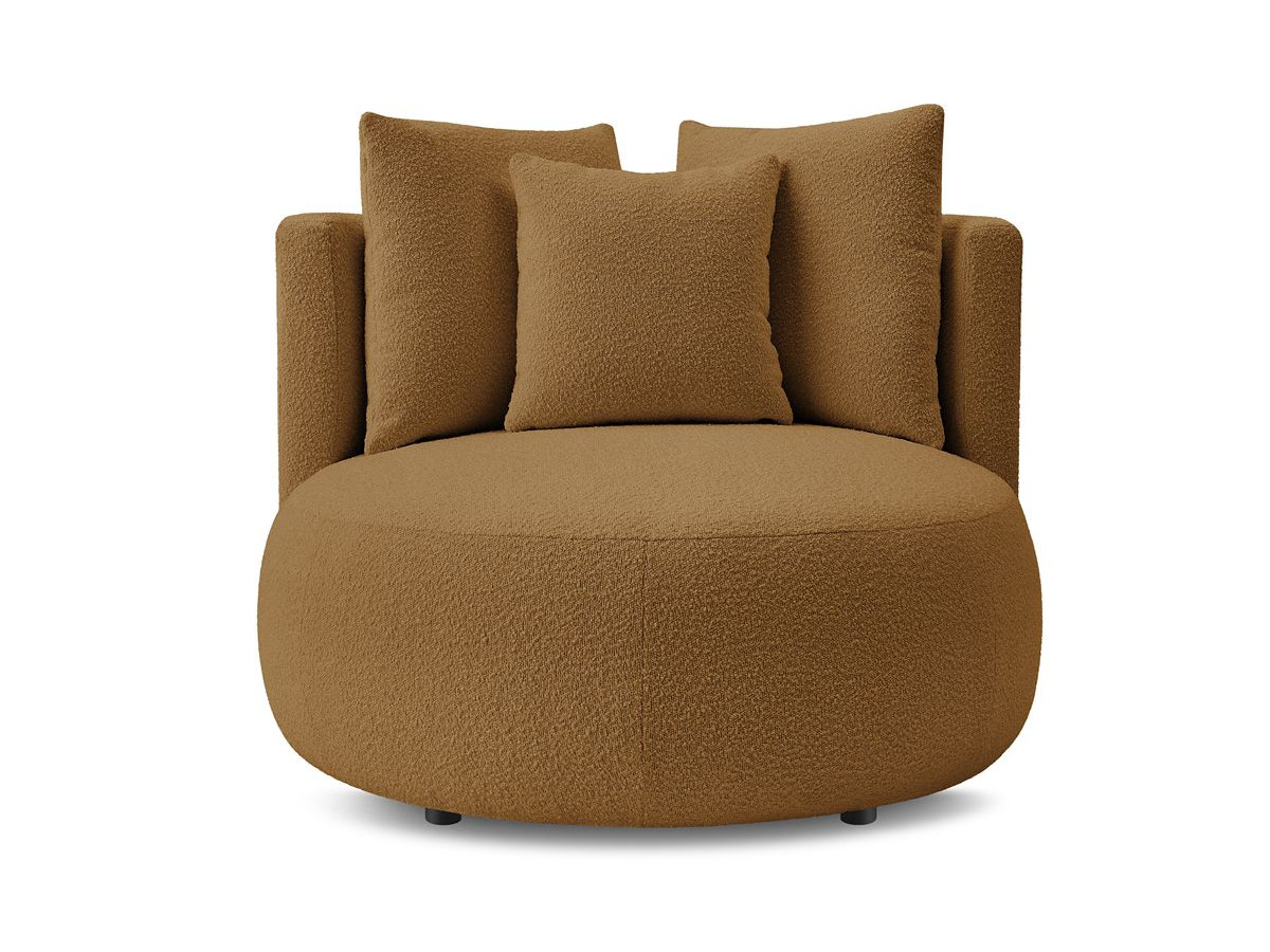 Bobochic Cesar Sessel Bouclé-Stoff Orange
