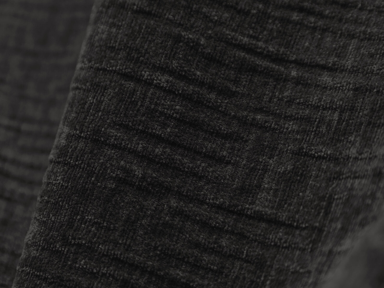 Micadoni Ecksofa Kaelle 7-Sitzer Chenille Over The Horizon Schwarz