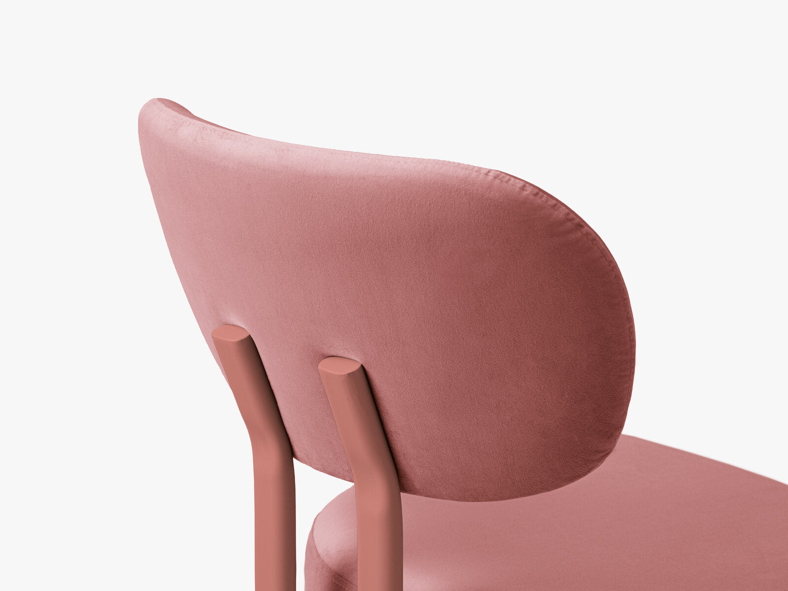 Micadoni Stuhl Sam Samt Magic Velvet Rosa Flamingo