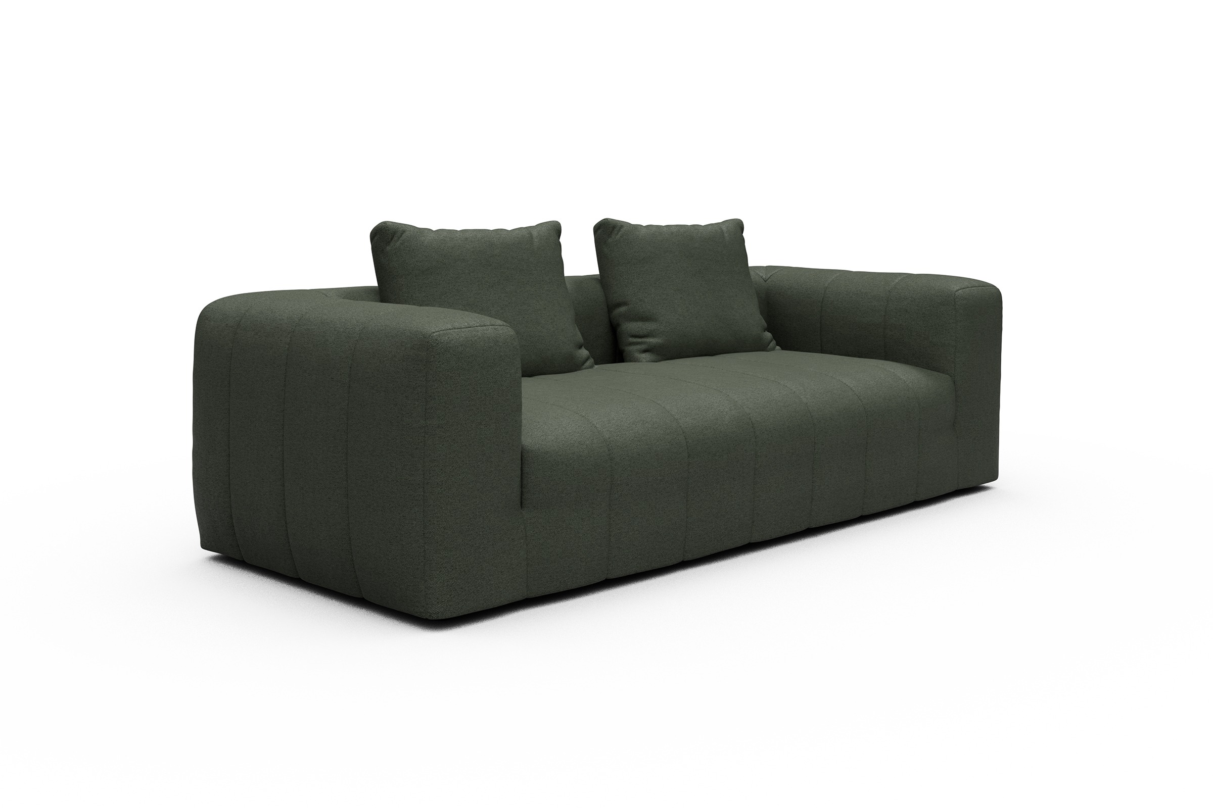 Sofa Hugo 3-Sitzer Denari-Forest-Green
