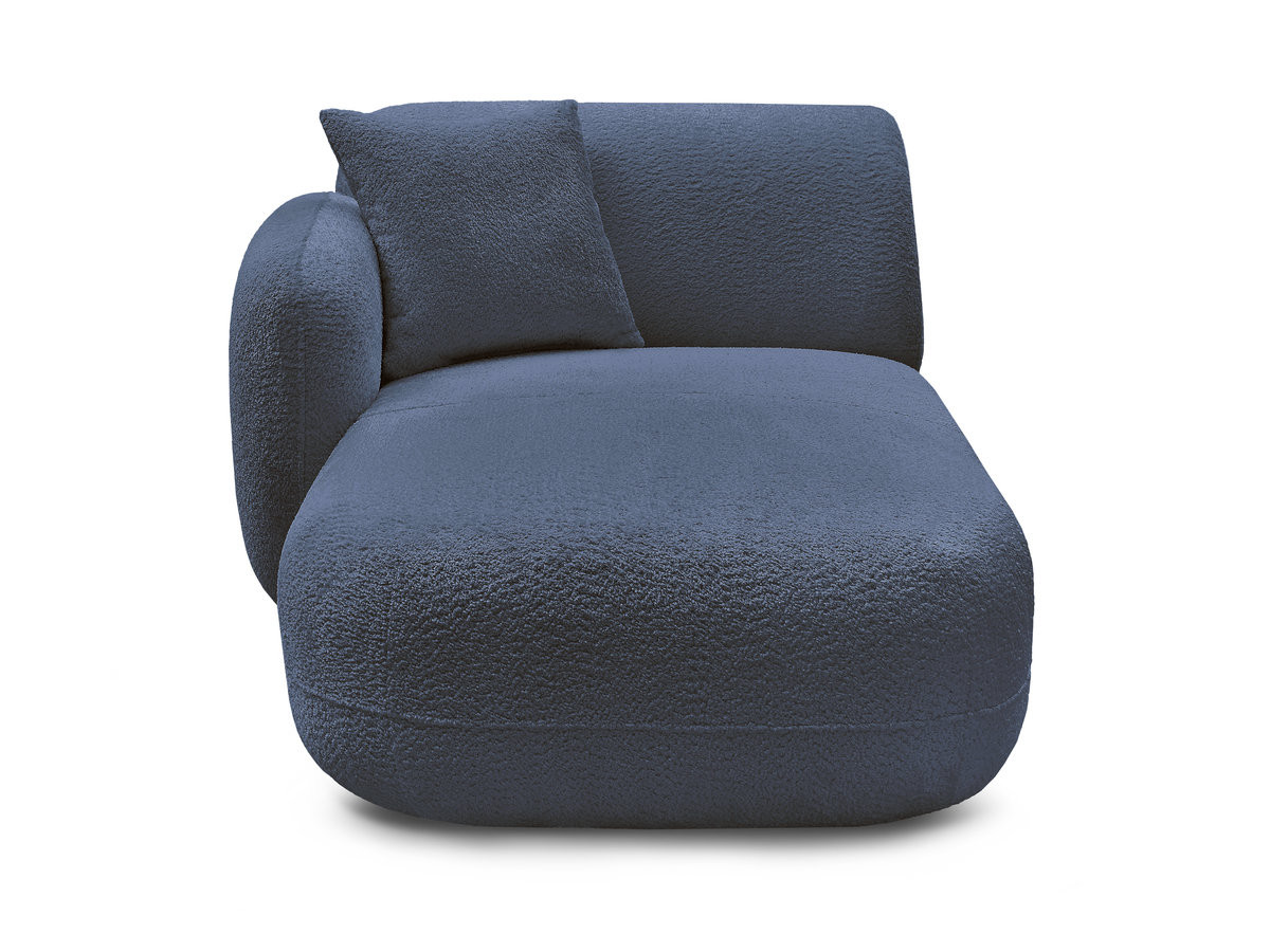 Bobochic Anda Méridienne-Modul Chenille Dunkelblau Ecke links