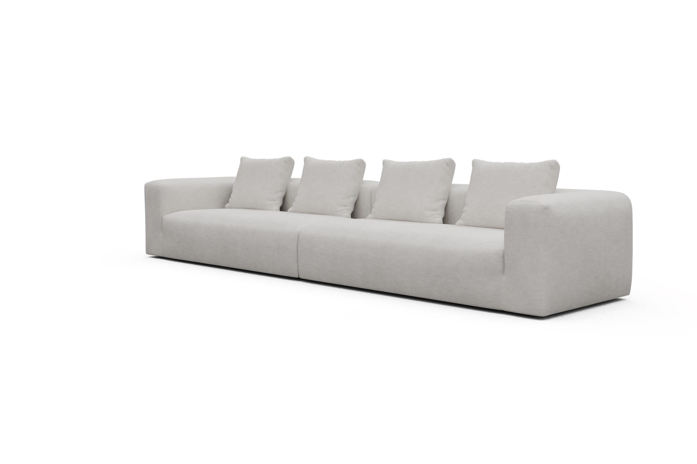 Sofa Modulares XXL Sofa Fred 5-Sitzer Vivus-Dusty-Off-White