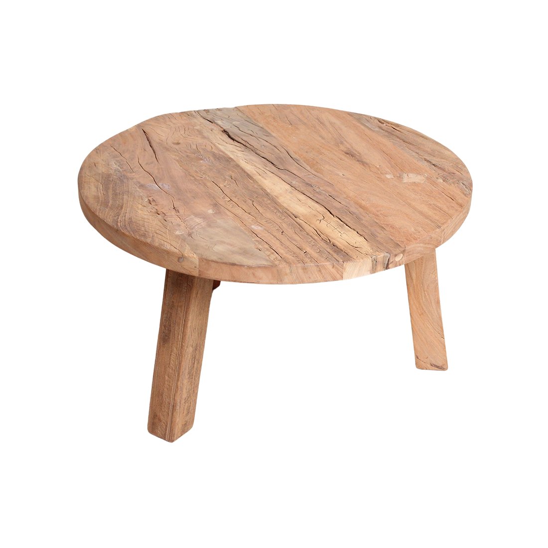 Raw Materials Couchtisch rund Recyclingholz 70cm