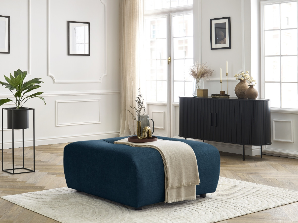 Bobochic Arsene Pouf Samt Blau