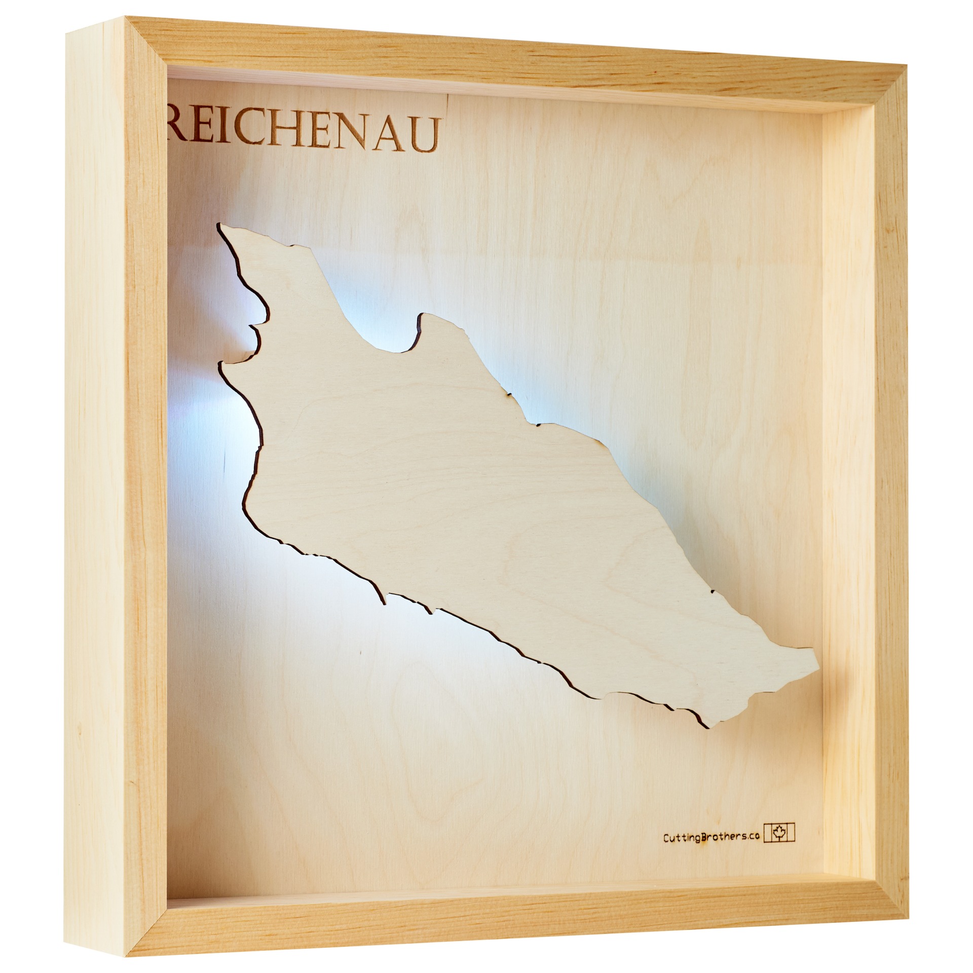 Cutting Brothers LED Licht Reichenau Light 3D Insel Holz Karte