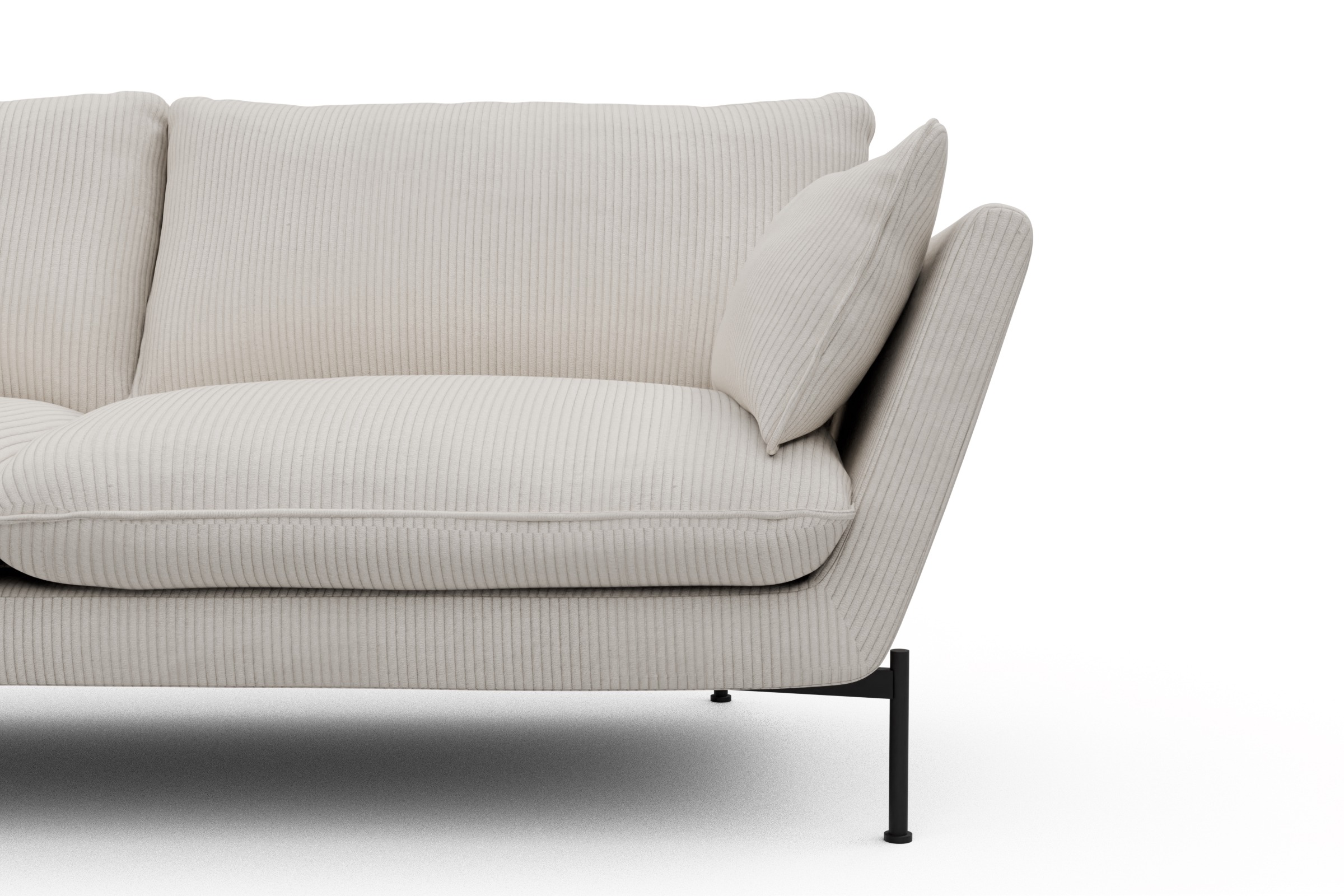 Sofa Anton 2-Sitzer Corduroy-Ivory