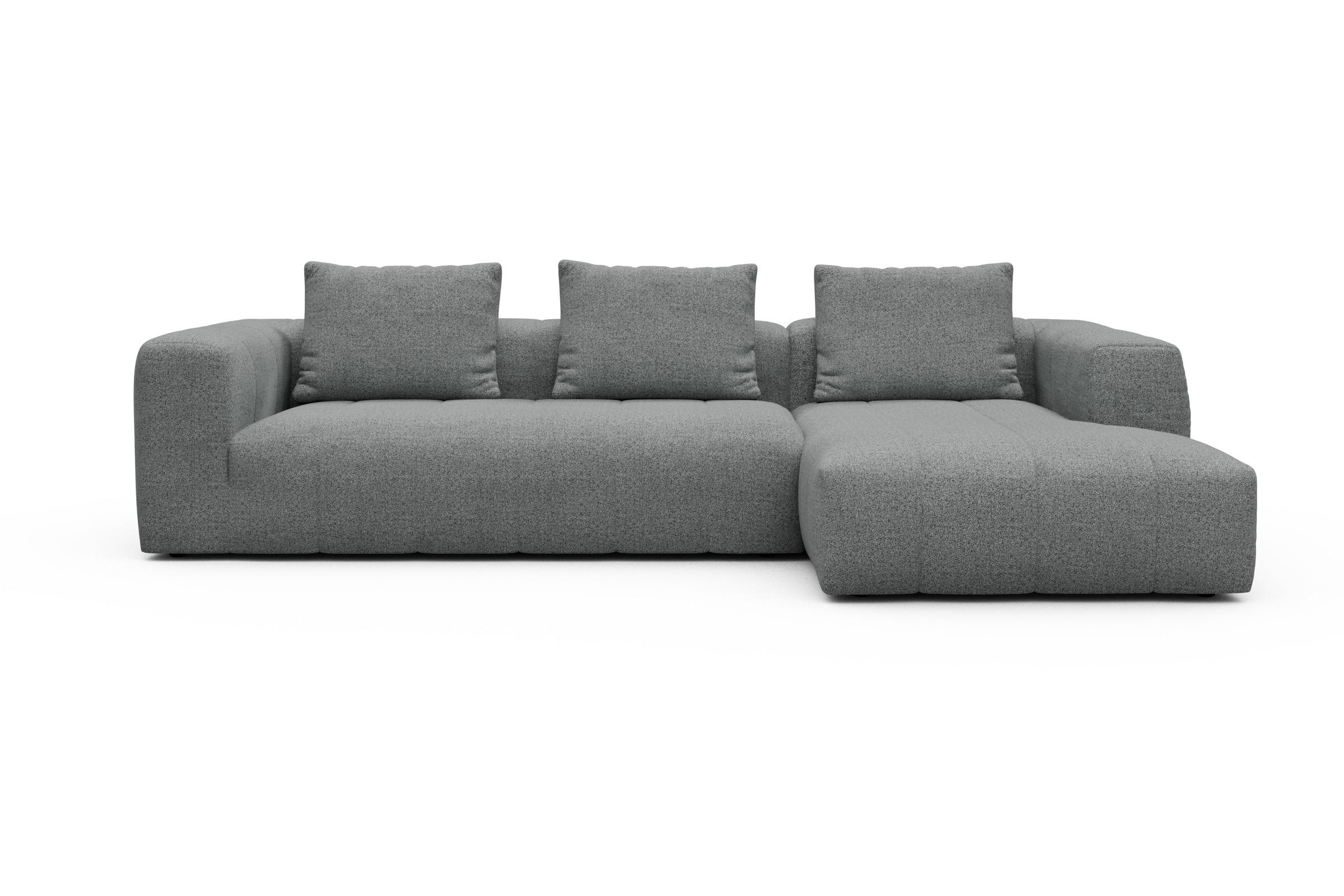 Hugo 2,5-Sitzer Armlehne links mit Chaiselongue Aivi-Gravet-Grey moebelfaktor