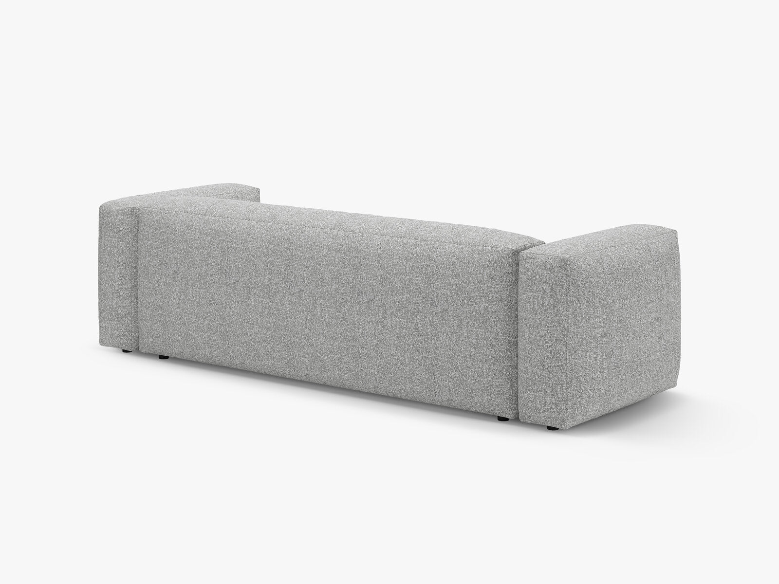 Micadoni Martina Schlafsofa 3-Sitzer Boucle Monet Silber