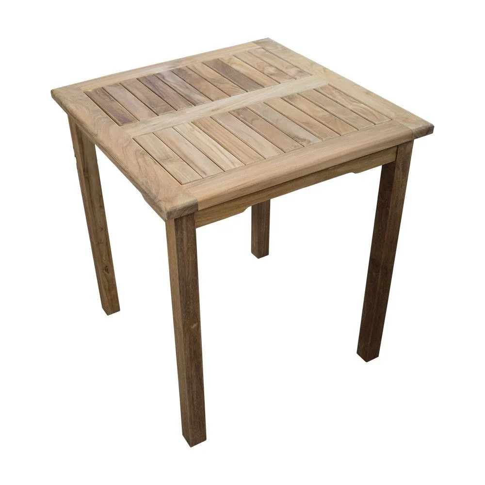Teakholz Gartentisch rechteckig 70x70