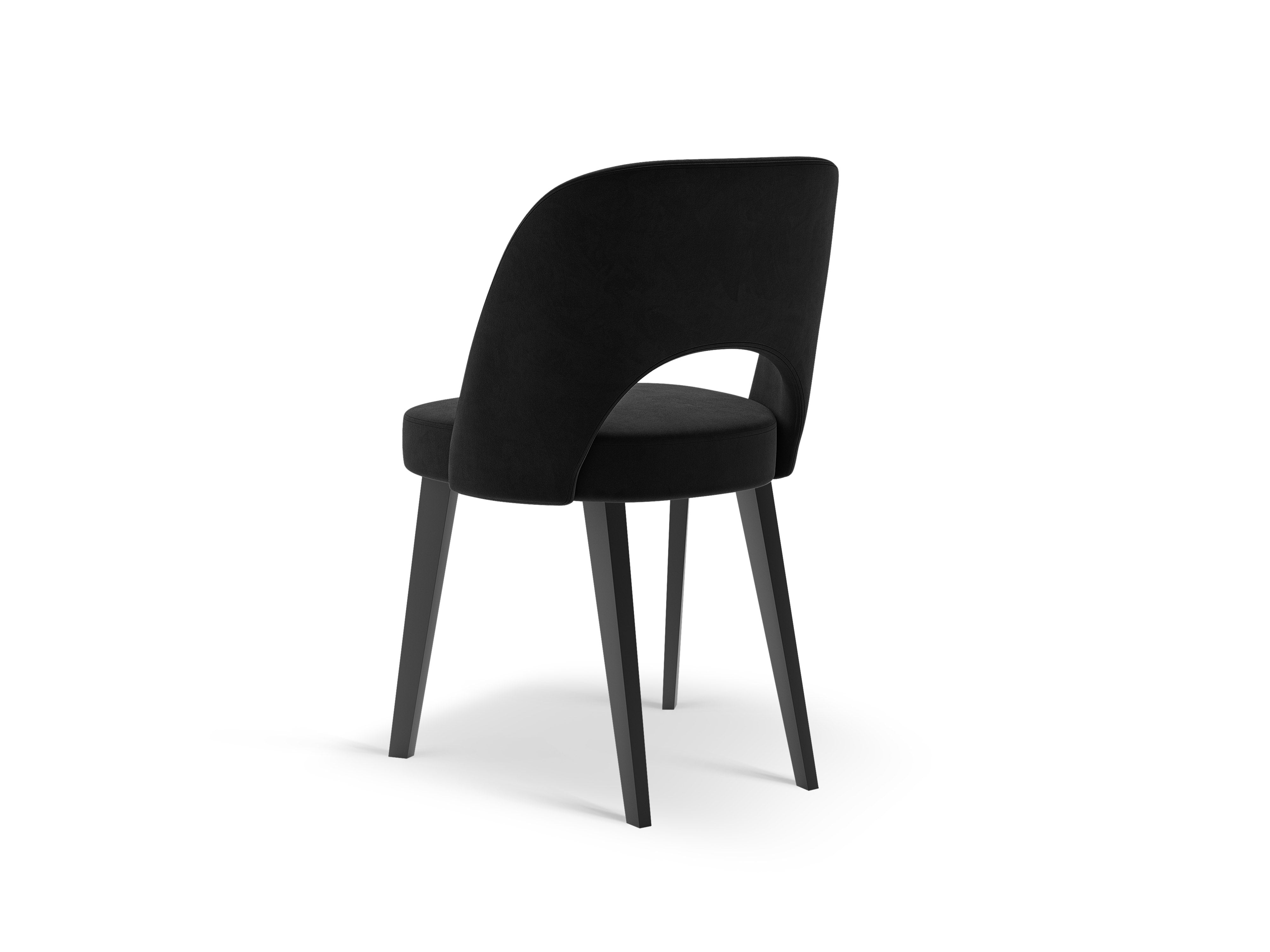 Micadoni Stuhl Bowe Samt Magic Velvet Schwarz