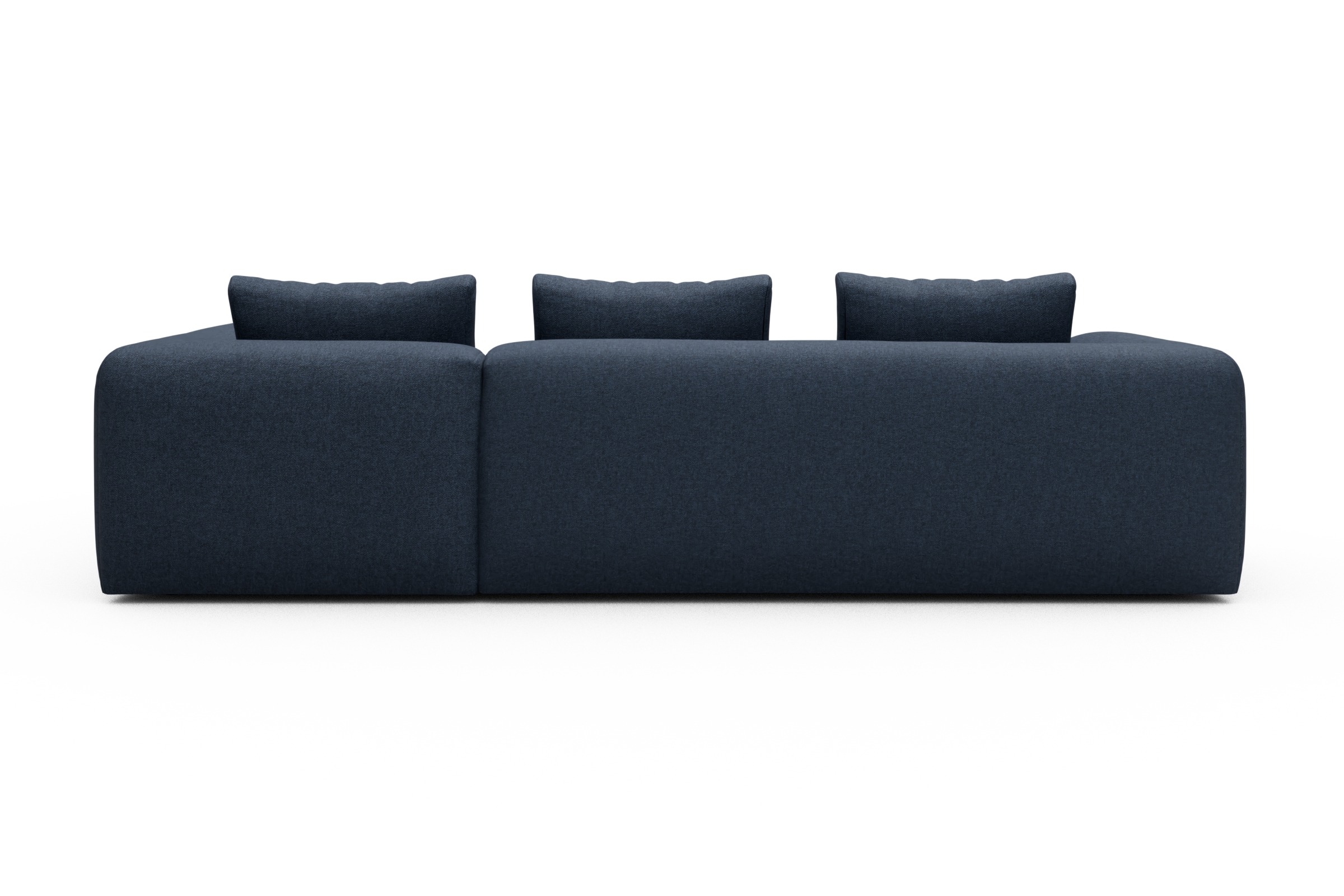 Ecksofa Fred 2x 2,5-Sitzer rechts offen Sama-Deep-Blue