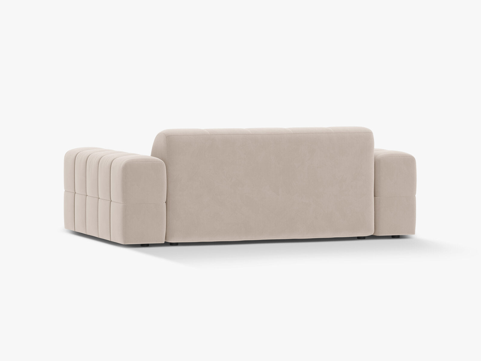 Micadoni Jennifer Sofa 2-Sitzer Samt Venus Helles Beige
