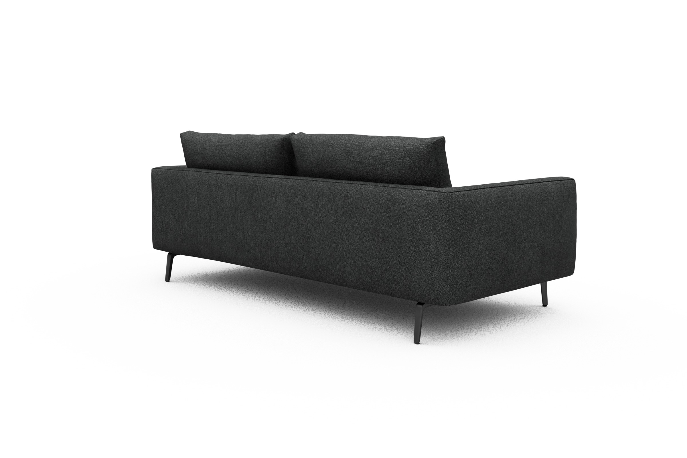 Sofa Karl 3-Sitzer Boucle-Charcoal