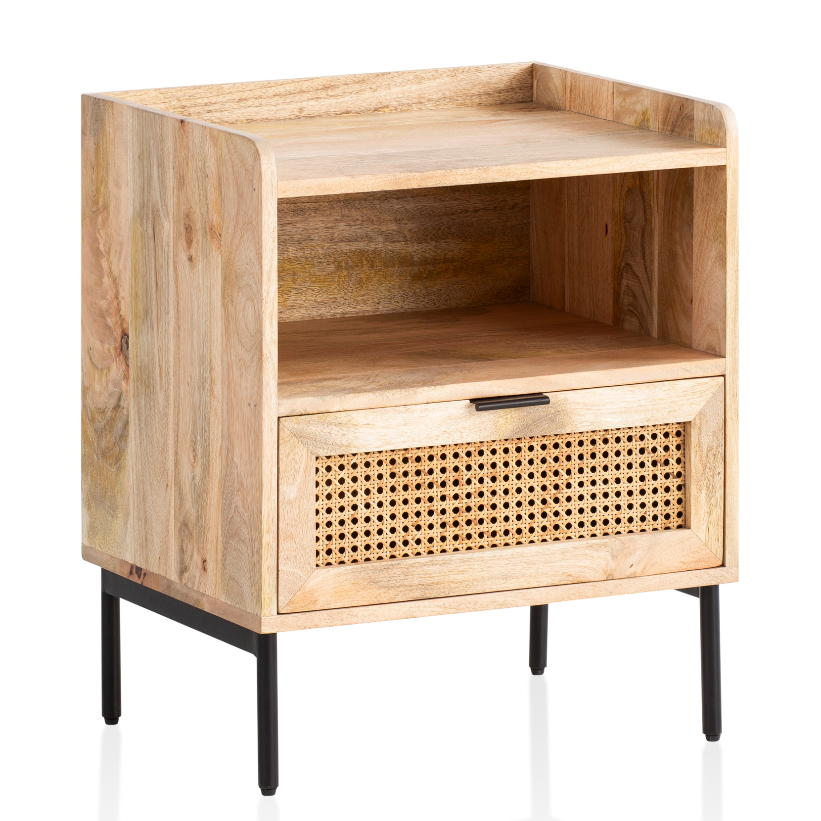 Nachttisch Solvik Massivholz Mango 50 × 40 × 60 cm