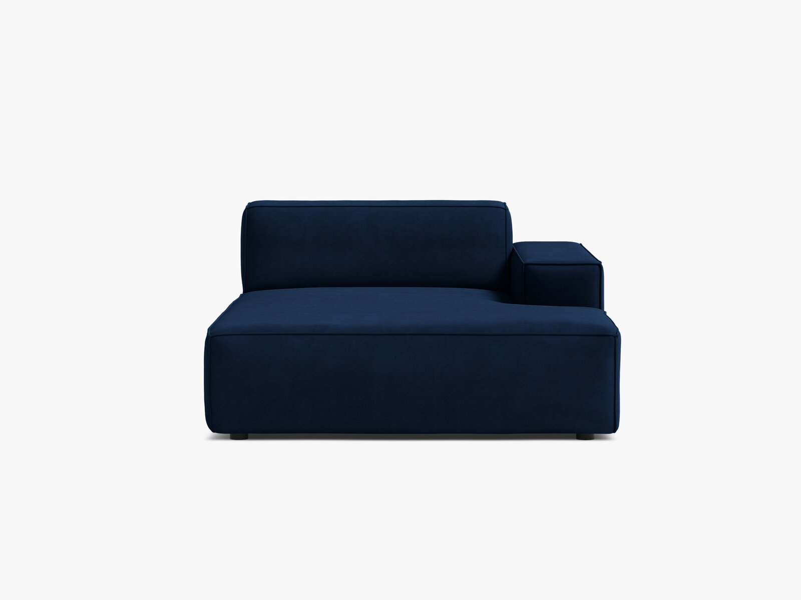 Micadoni Jodie Chaiselongue Rechts Samt Bluvel Königsblau