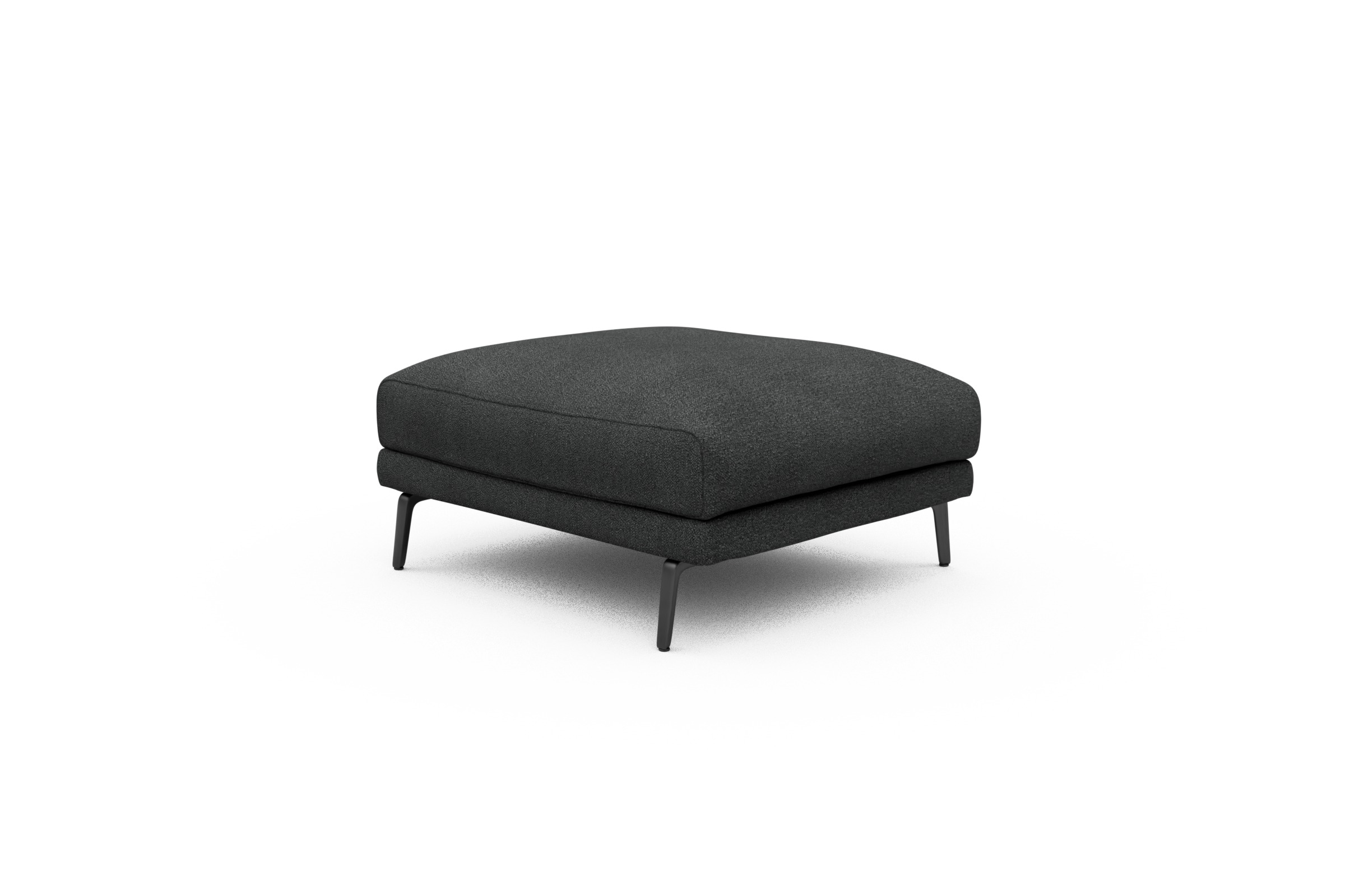 Sitzhocker Karl Boucle-Charcoal