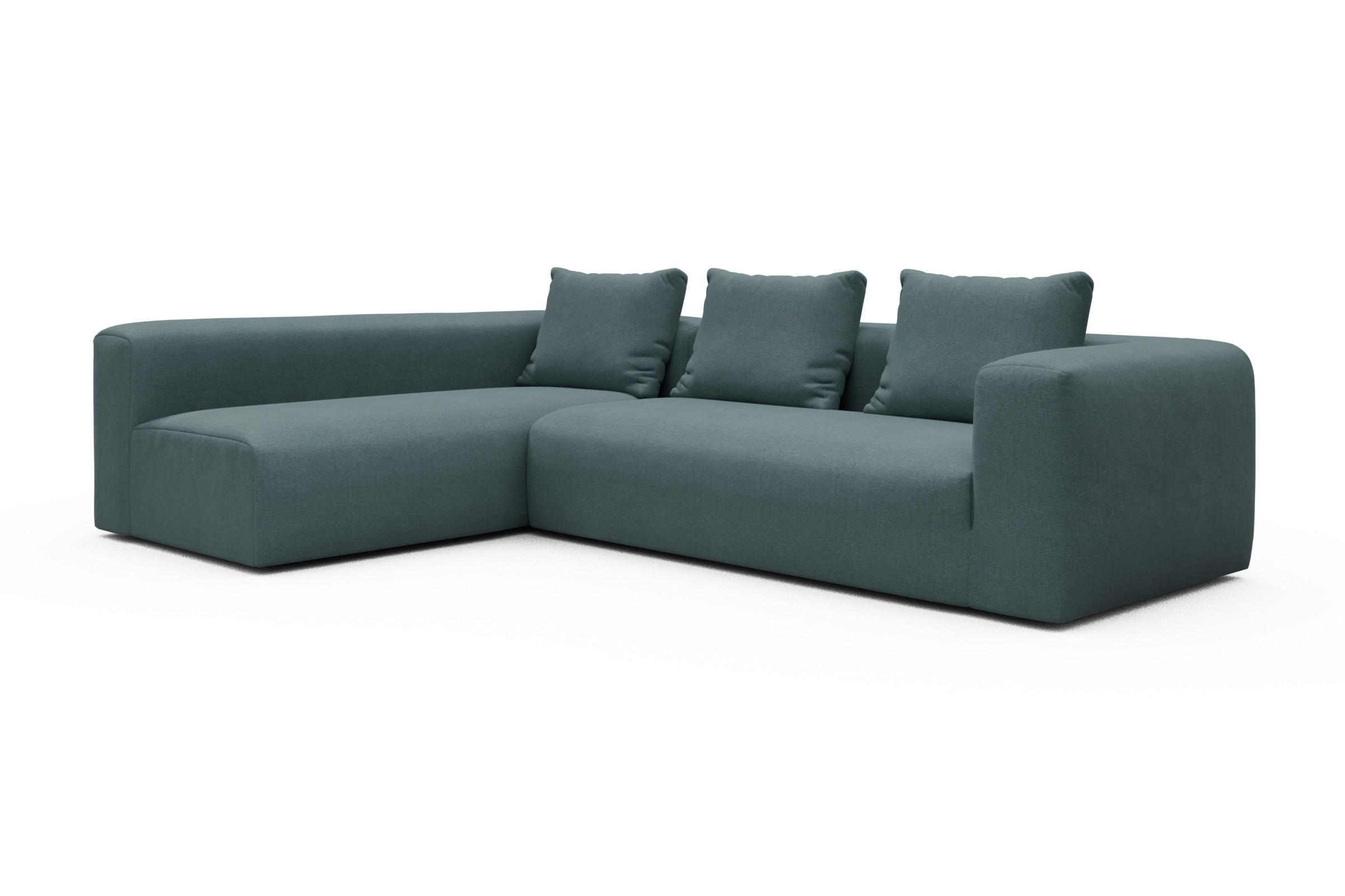 Ecksofa Fred 2x 2,5-Sitzer links offen Satya-Niagara