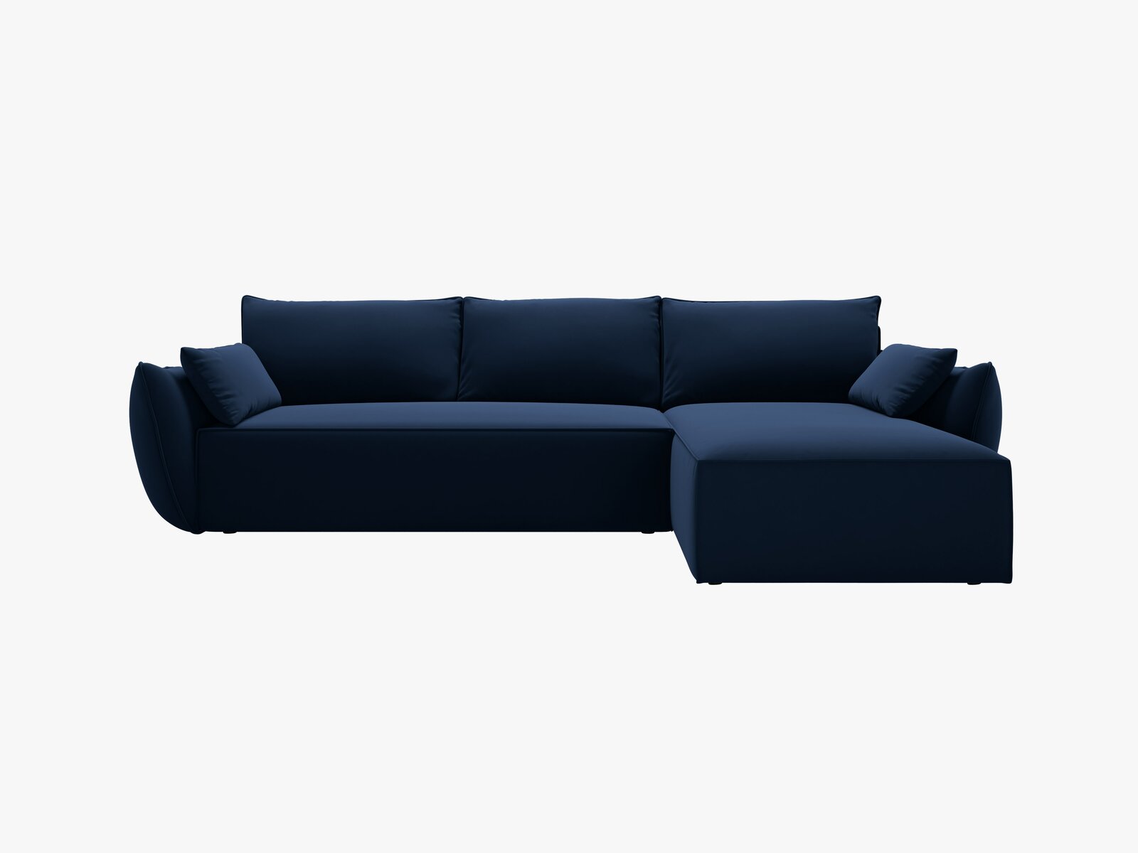 Micadoni Kaelle Ecksofa 4-Sitzer mit Schlaffunktion Rechts Samt Bluvel Königsblau