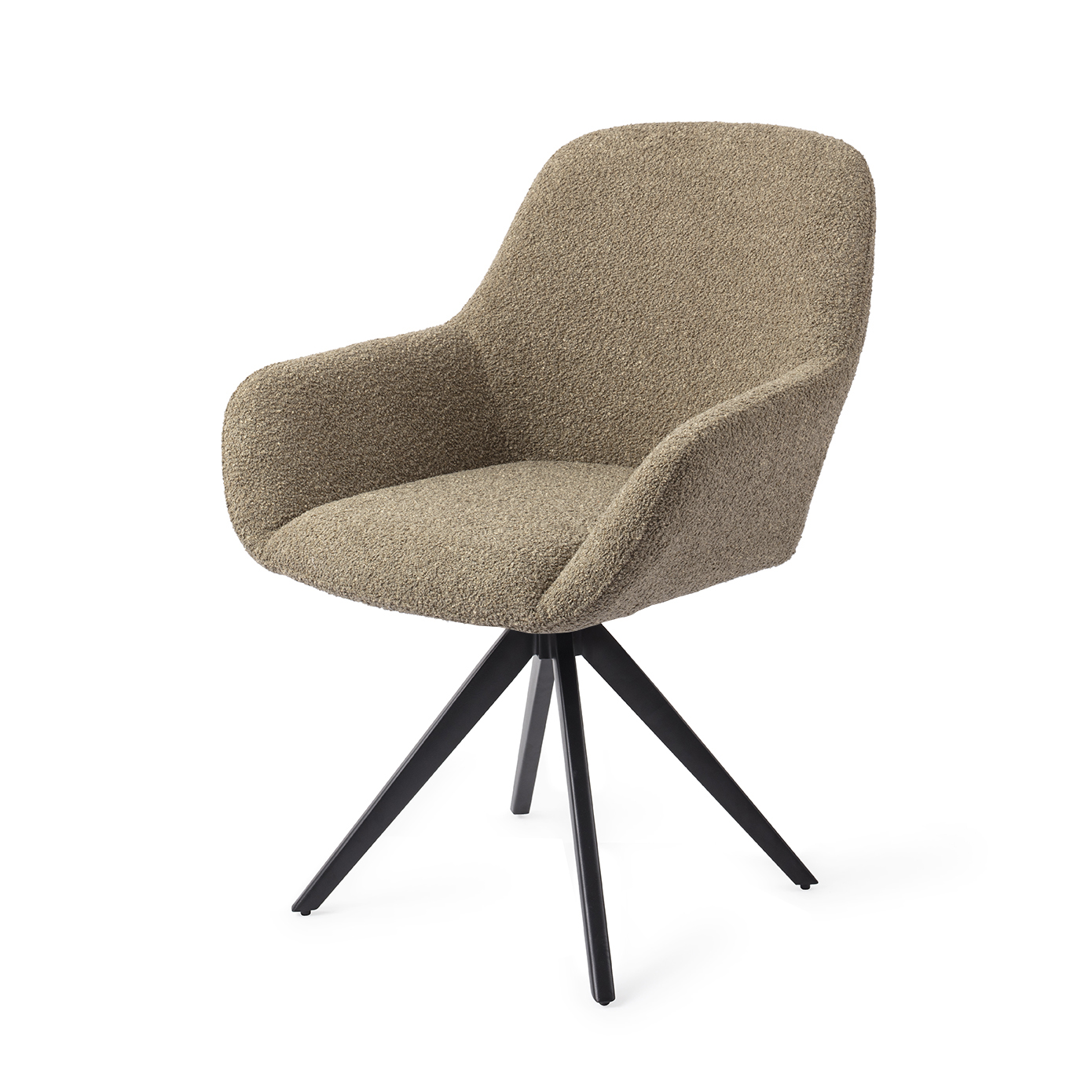Jesper Home Esszimmerstuhl Kushi Moss Meadow Turn Schwarz