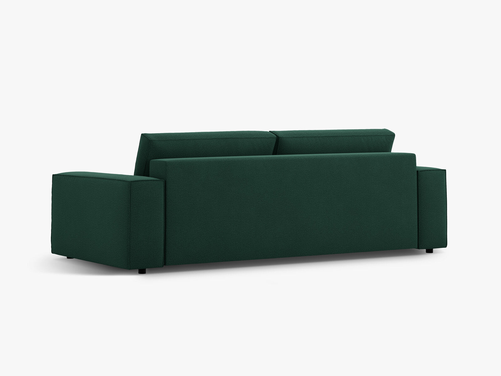 Micadoni Schlafsofa Jodie 3-Sitzer Strukturierter Stoff Grün