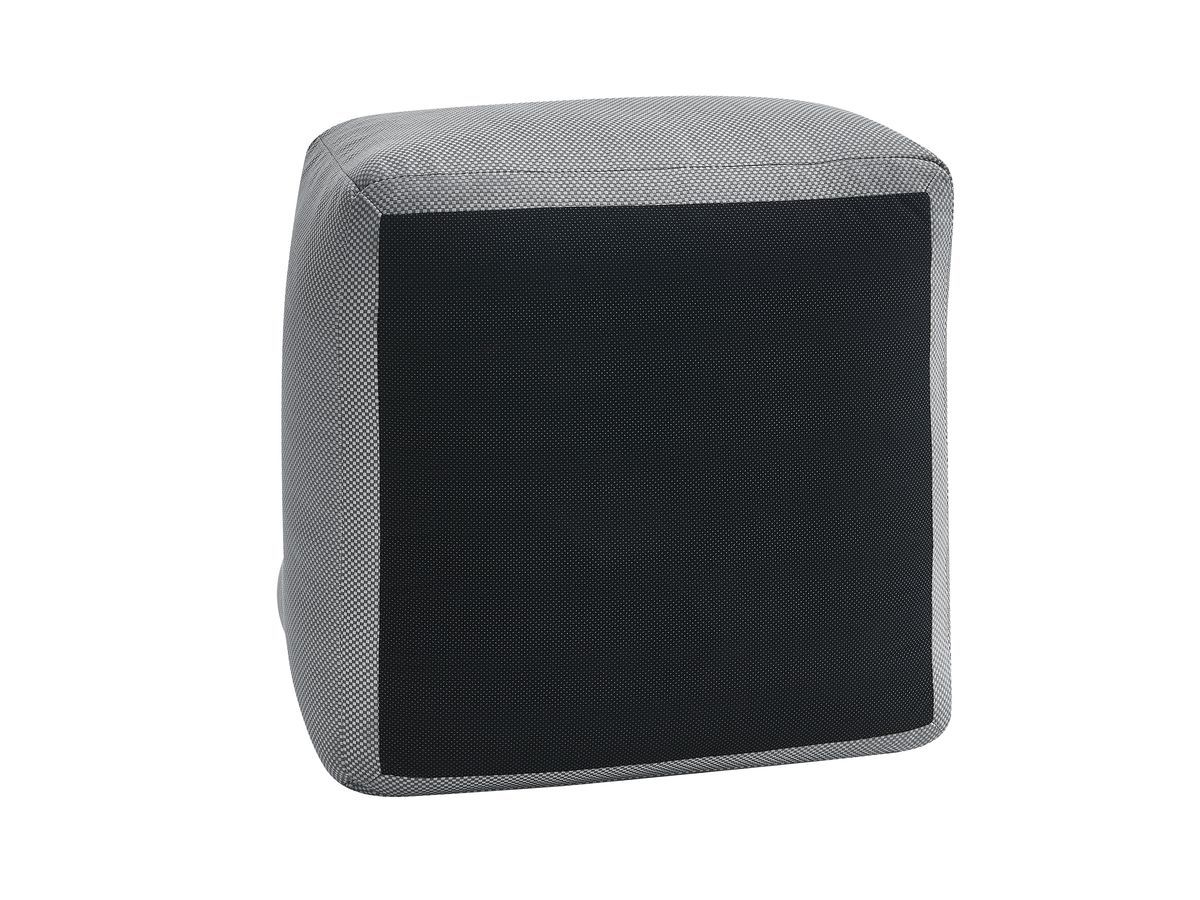 Bobochic Riviera Gartensofa 4-Sitzer Melange-Stoff Hellgrau