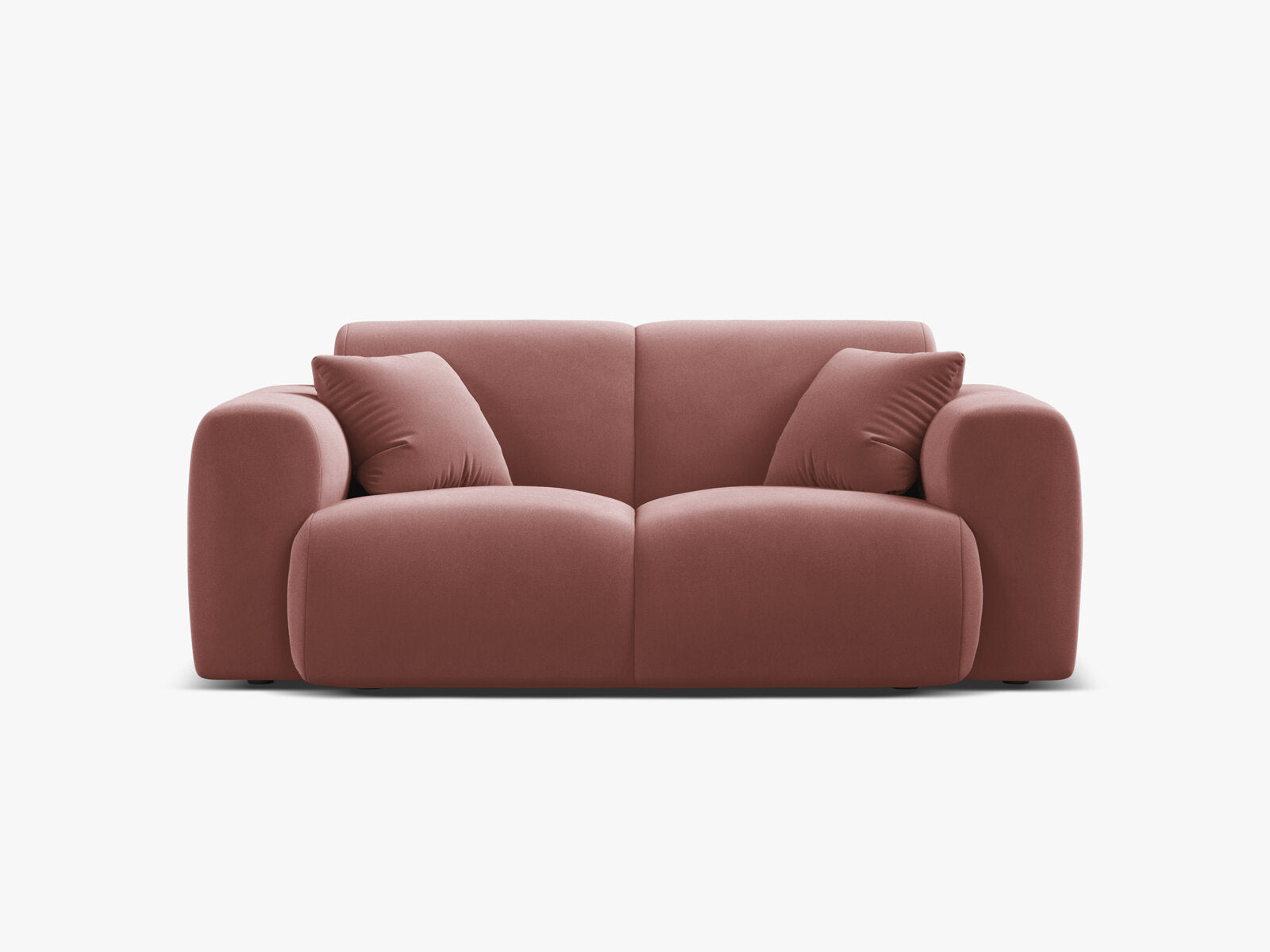 Micadoni Sofa Molino 2-Sitzer Samt Casino Flamingo